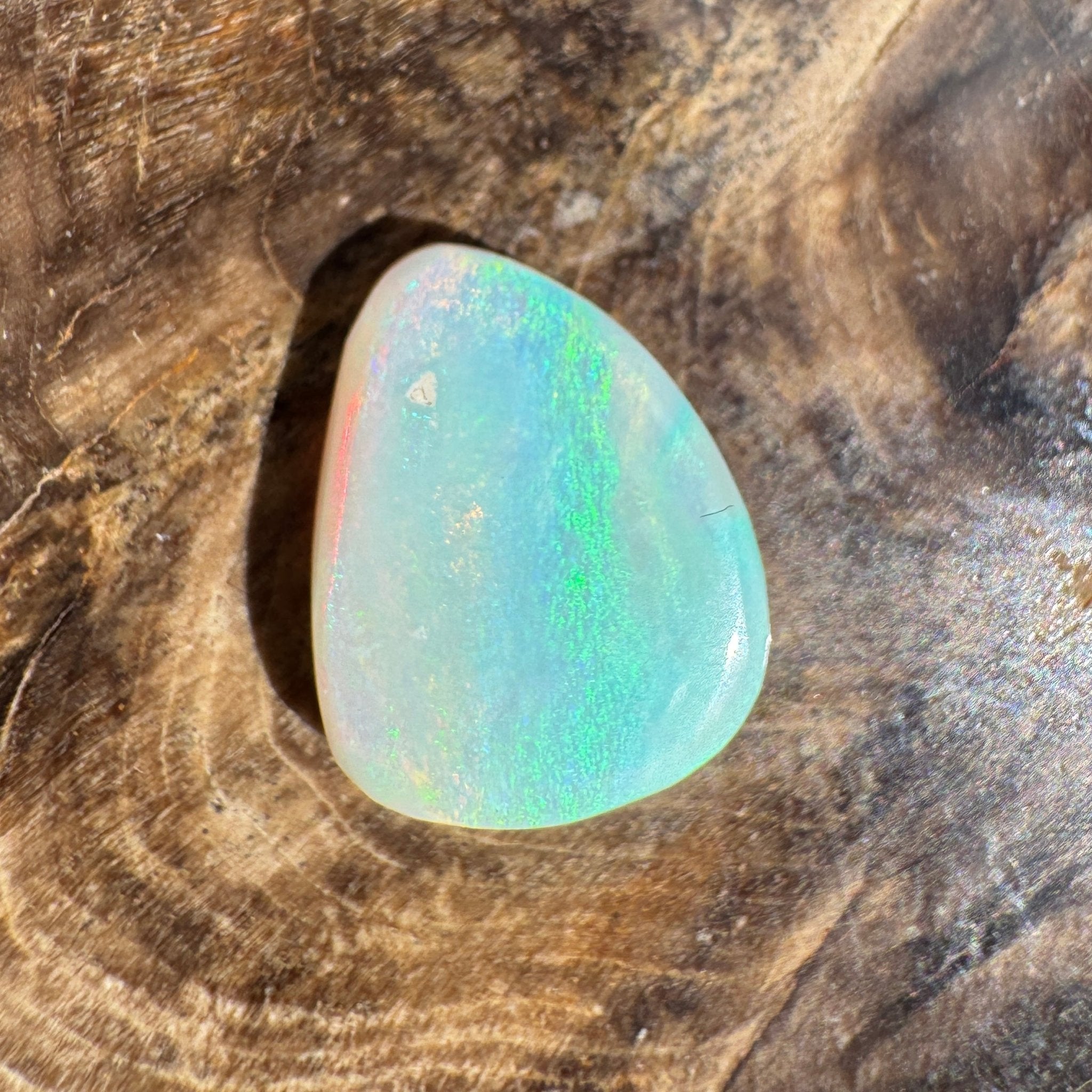 2.8ct Lightning Ridge White Opal | Solid Australian Opal | Hand-Cut
