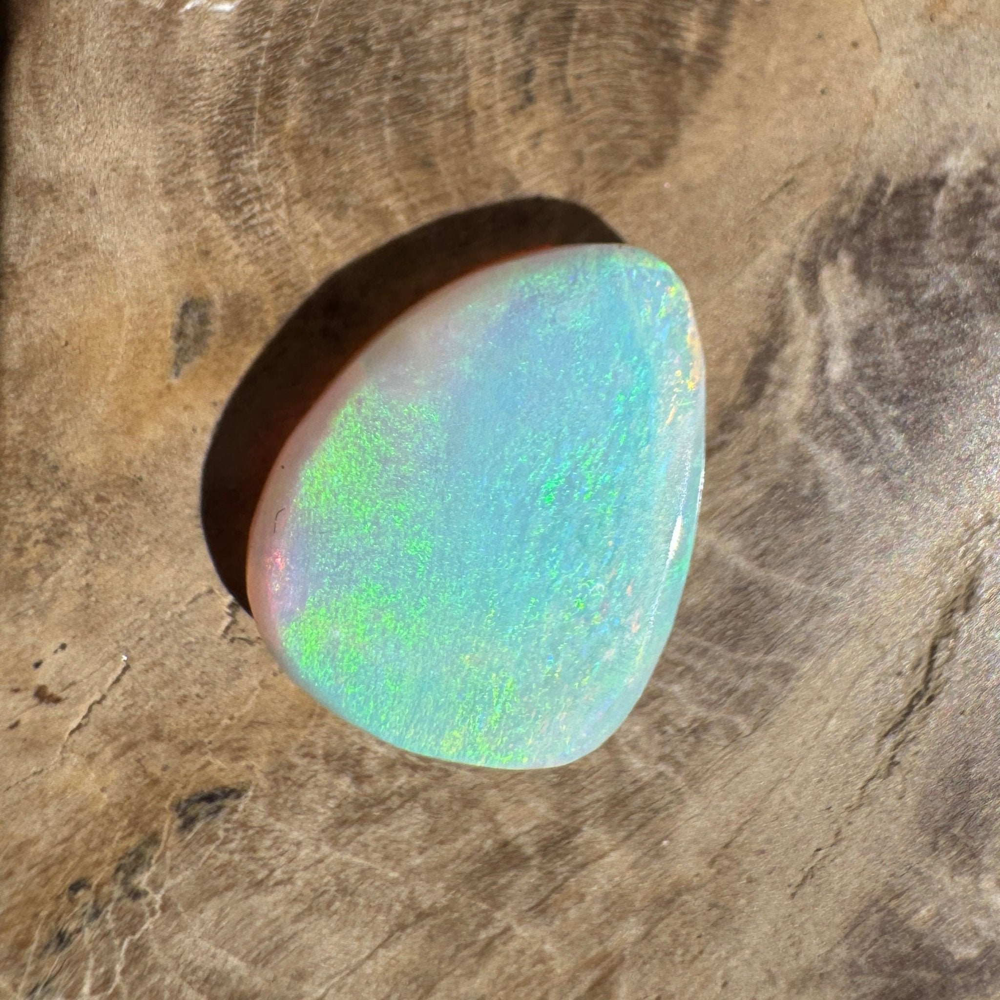 2.8ct Lightning Ridge White Opal | Solid Australian Opal | Hand-Cut