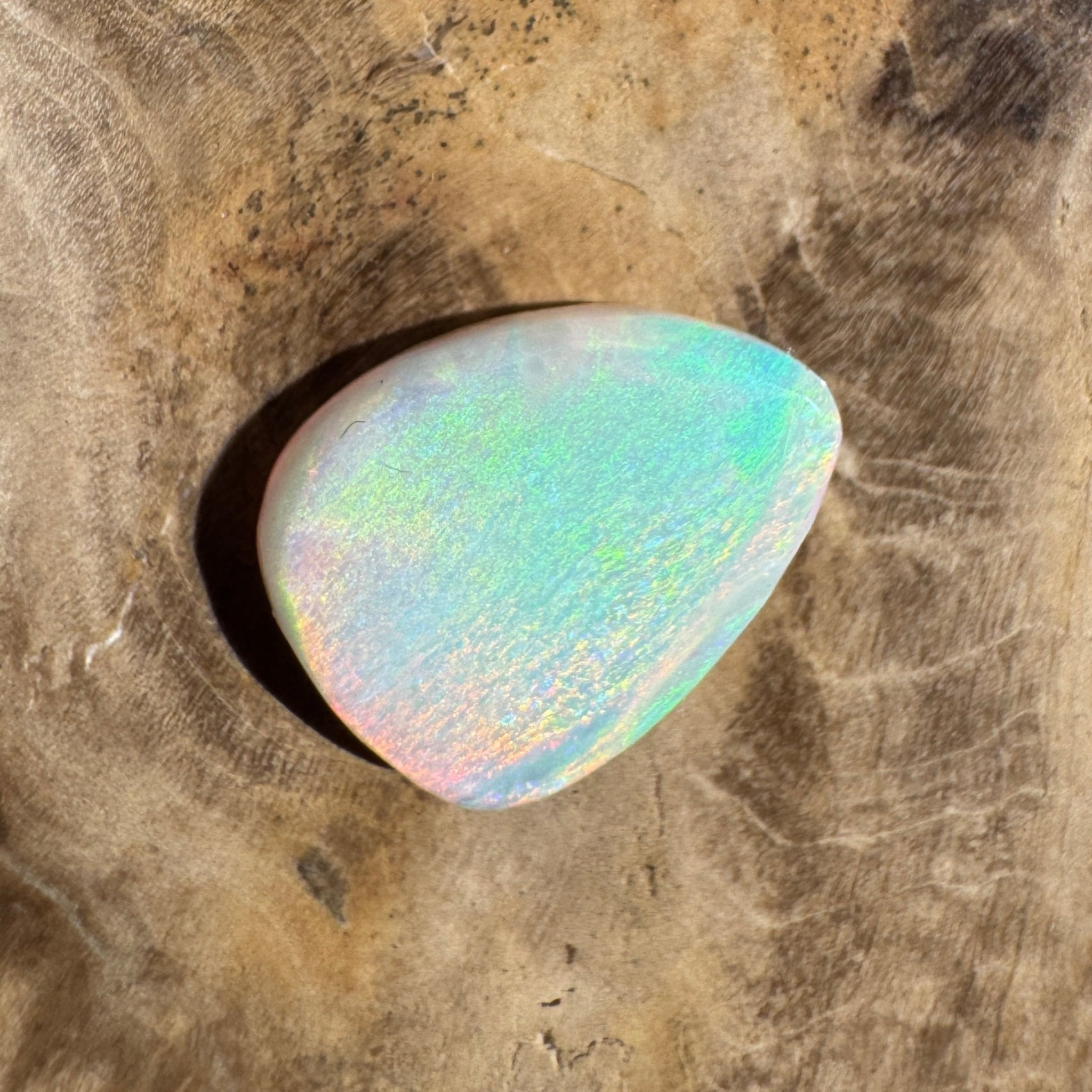2.8ct Lightning Ridge White Opal | Solid Australian Opal | Hand-Cut