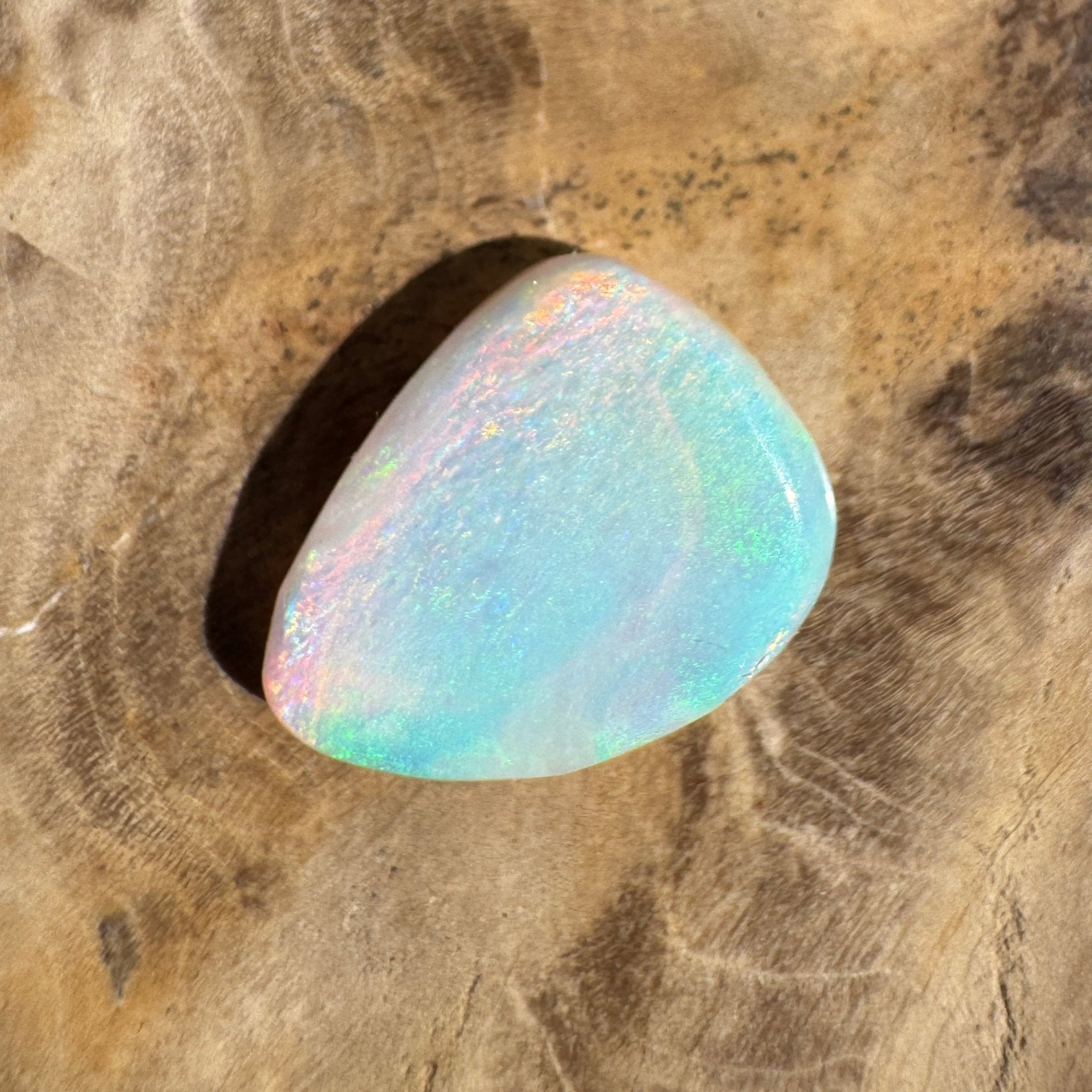 2.8ct Lightning Ridge White Opal | Solid Australian Opal | Hand-Cut