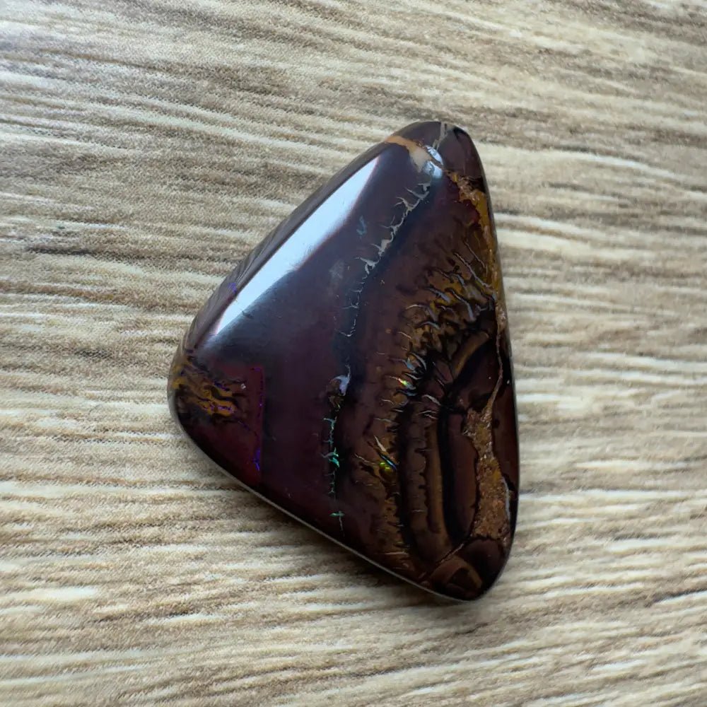29.8ct Hand - cut Queensland Boulder Opal