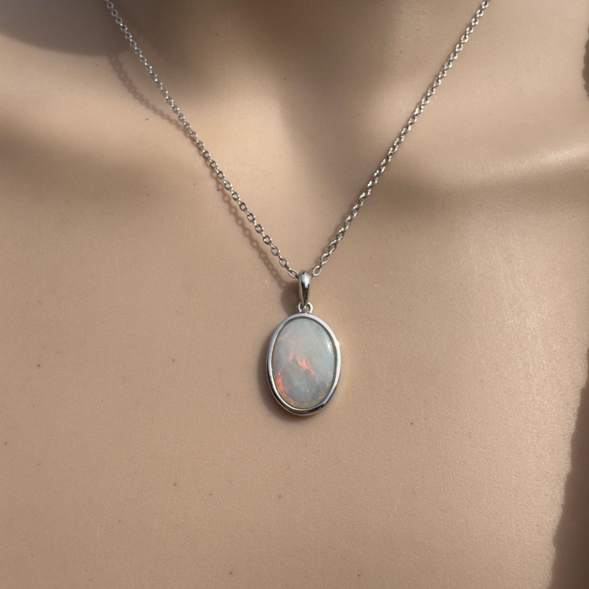 2.9ct Coober Pedy Opal Pendant Necklace ~ 'Karijini Sun' | 925 Sterling Silver | Solid Australian Opal