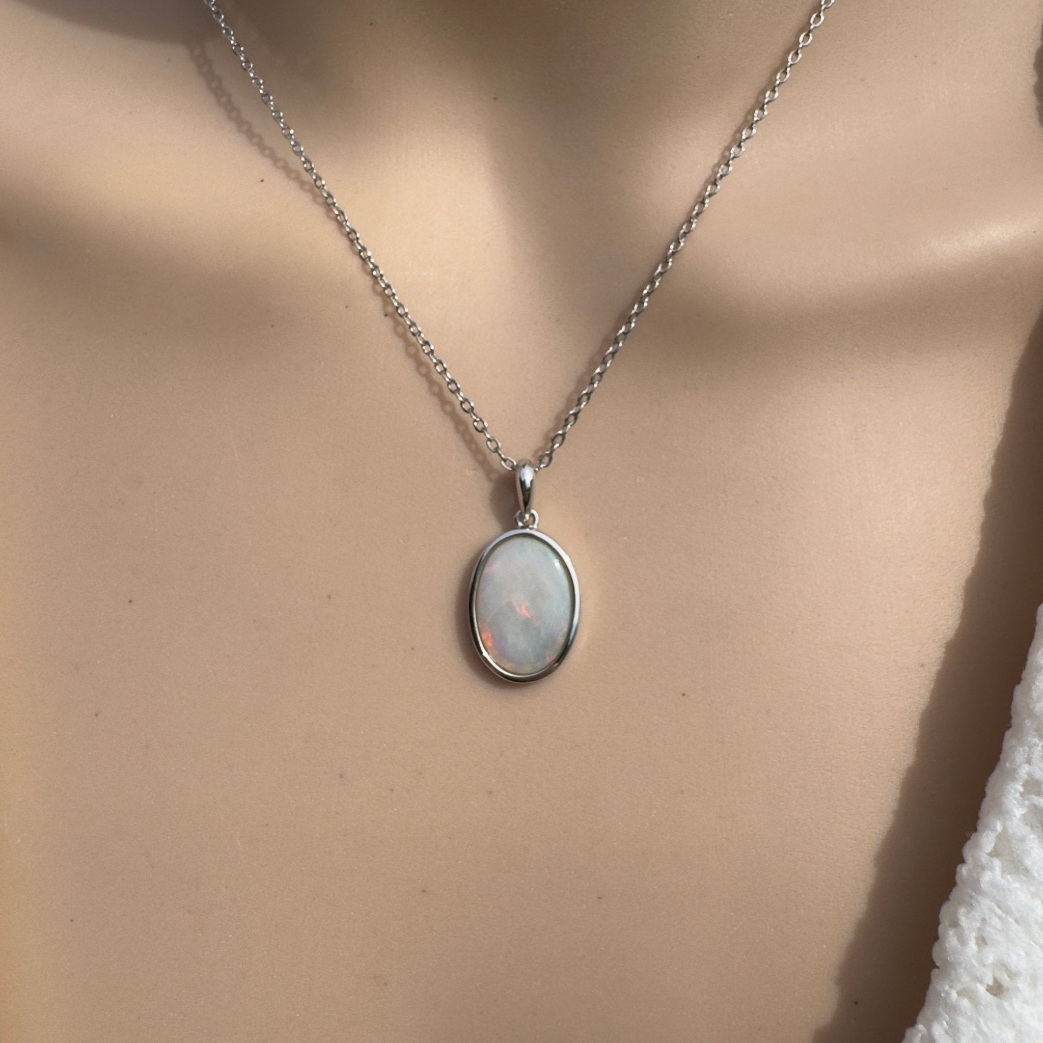 2.9ct Coober Pedy Opal Pendant Necklace ~ 'Karijini Sun' | 925 Sterling Silver | Solid Australian Opal