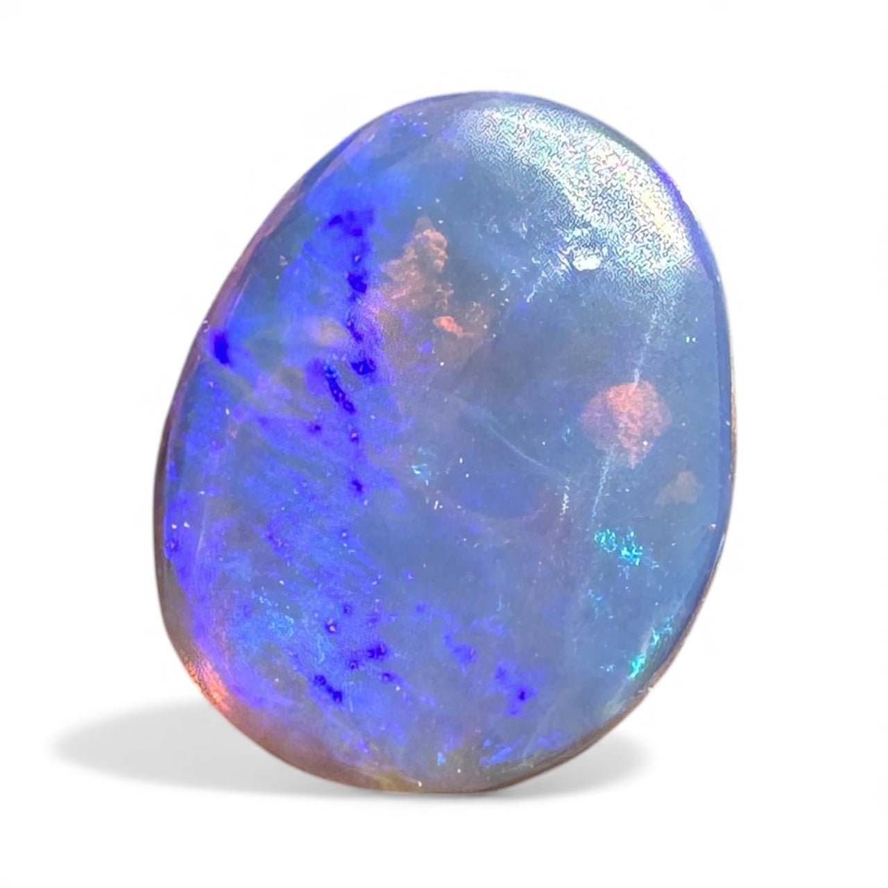 2.9ct Hand - cut Solid Lightning Ridge Semi Black Opal