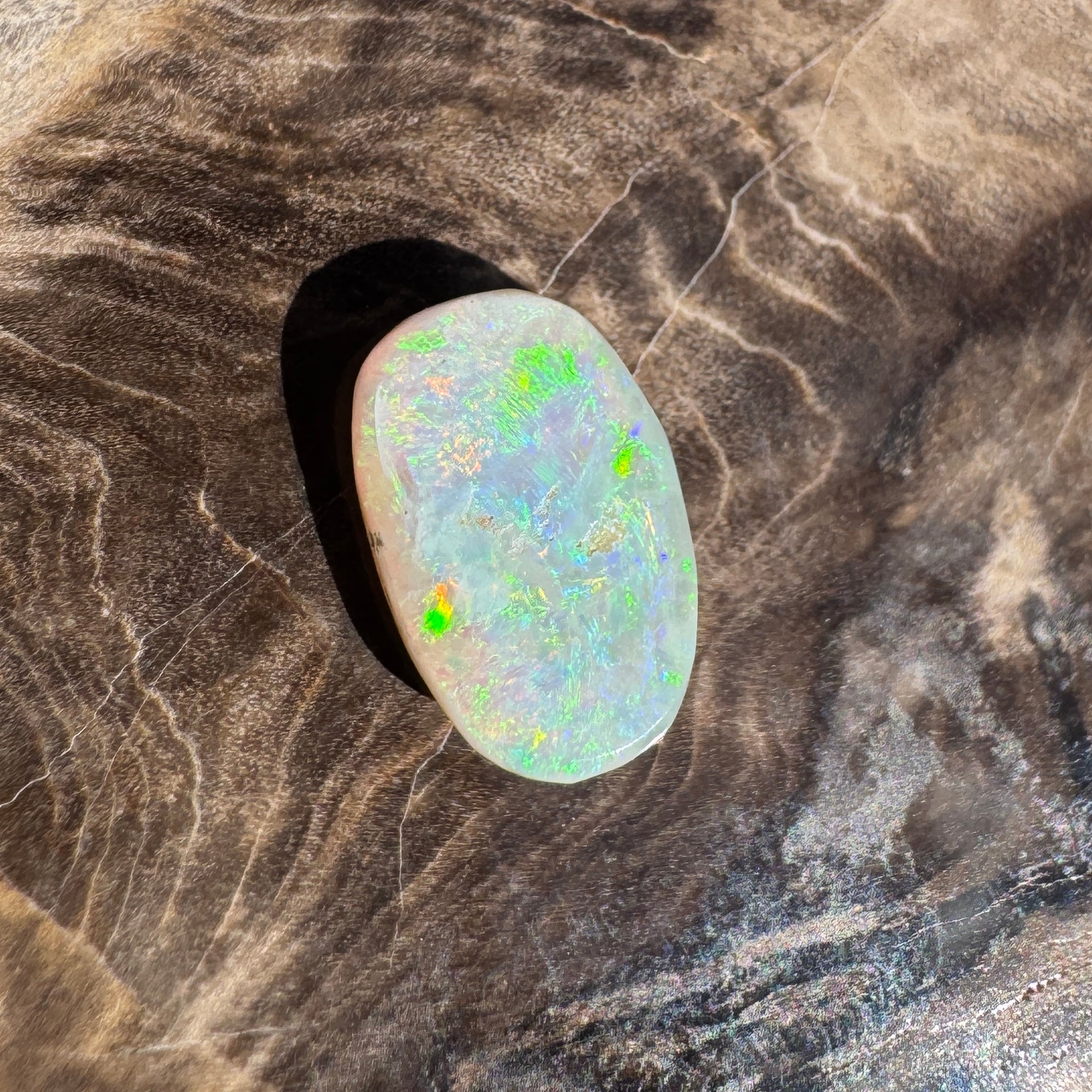 2.9ct Lightning Ridge Freeform Opal | Solid Australian Opal | Hand-Cut