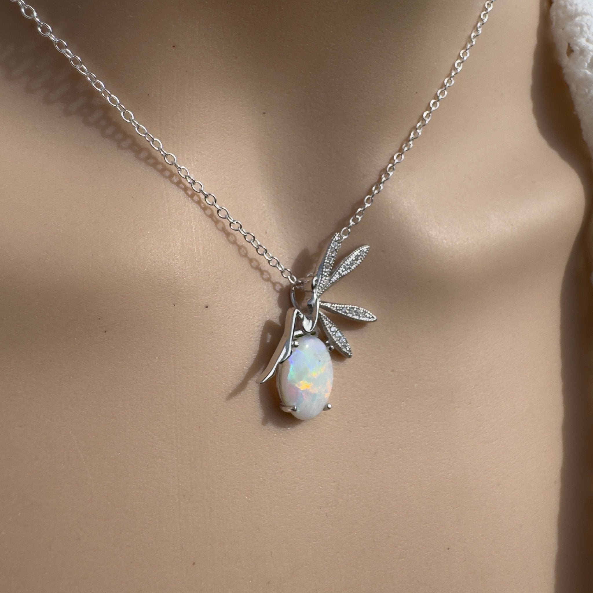 2ct Coober Pedy Opal Pendant Necklace ~ 'Flinders Chase Fairy' | 925 Sterling Silver | Solid Australian Opal