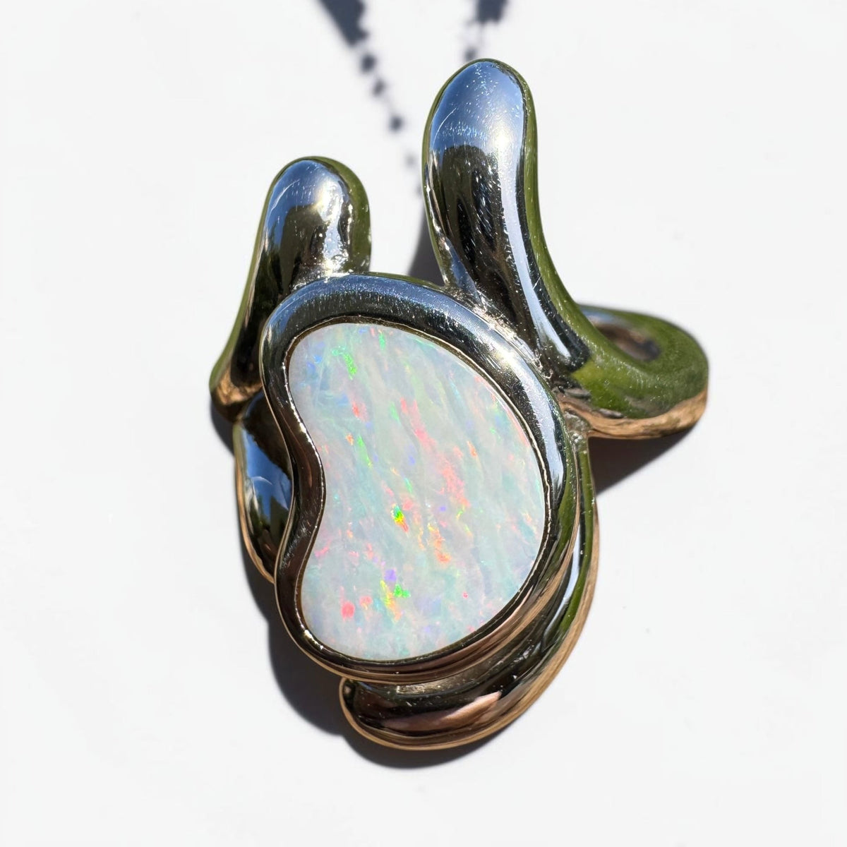 2ct Coober Pedy Opal Ring ~ 'Cloncurry Colour' | 925 Sterling Silver | Solid Australian Opal