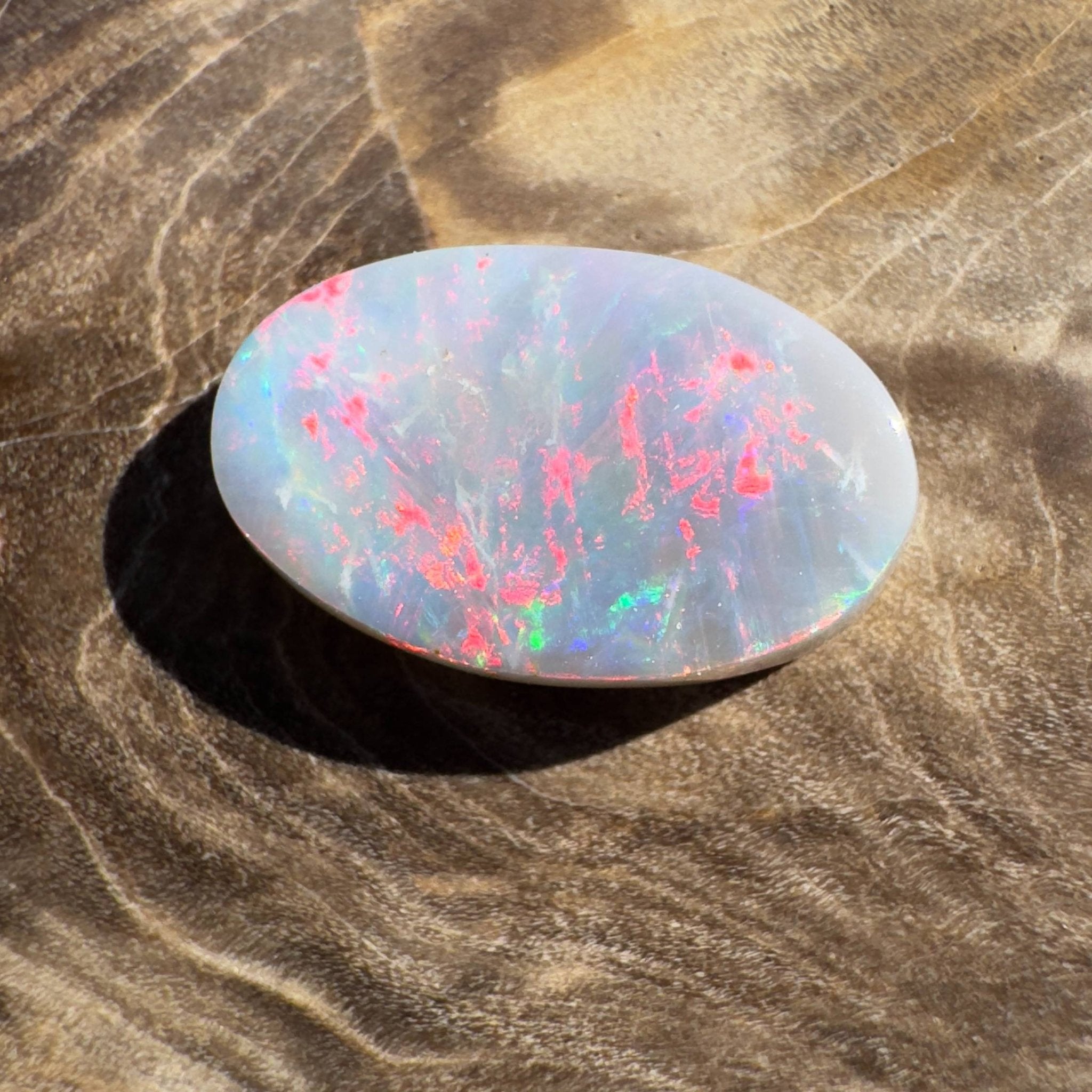 2ct Hand - cut Solid Lightning Ridge Semi Black Opal