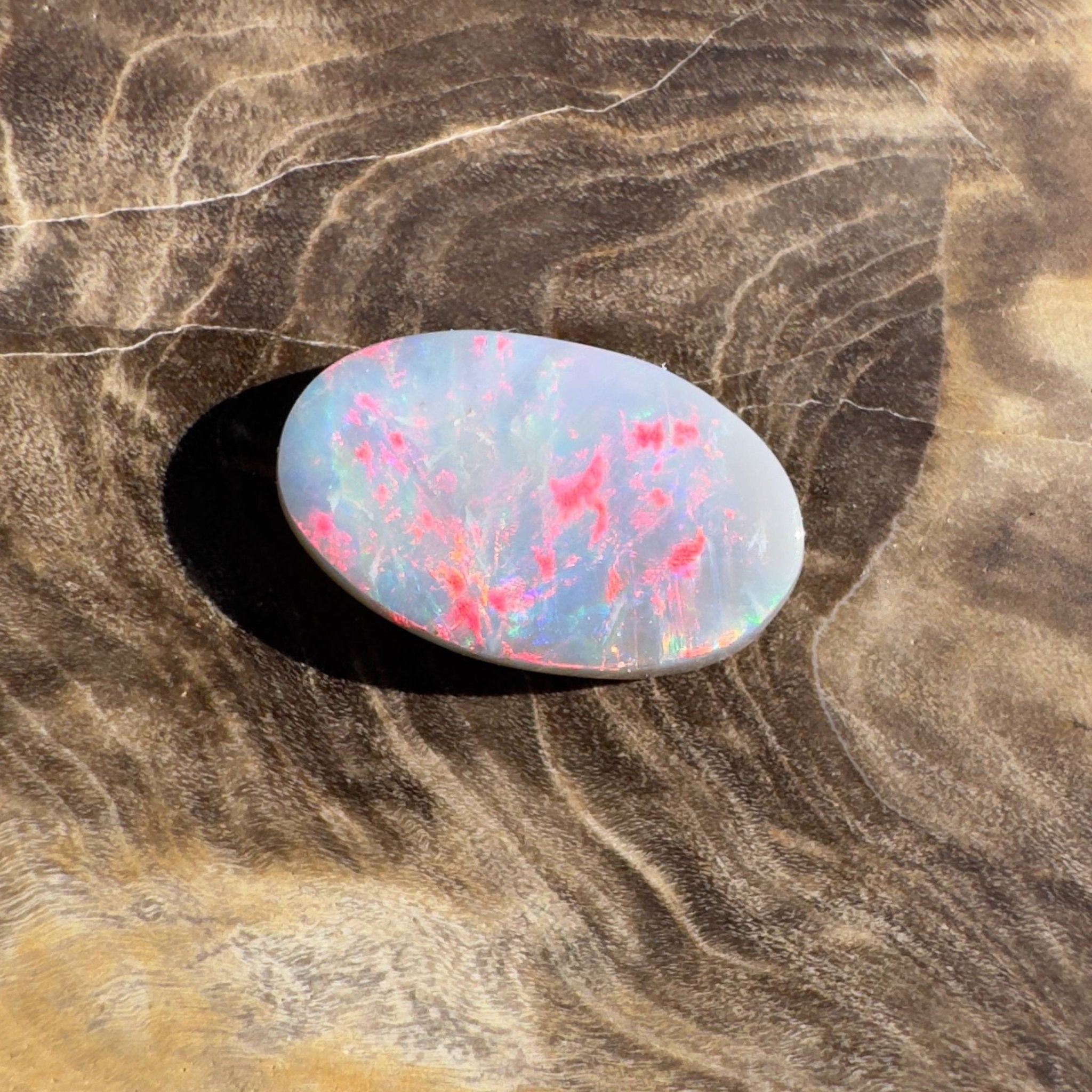 2ct Hand - cut Solid Lightning Ridge Semi Black Opal