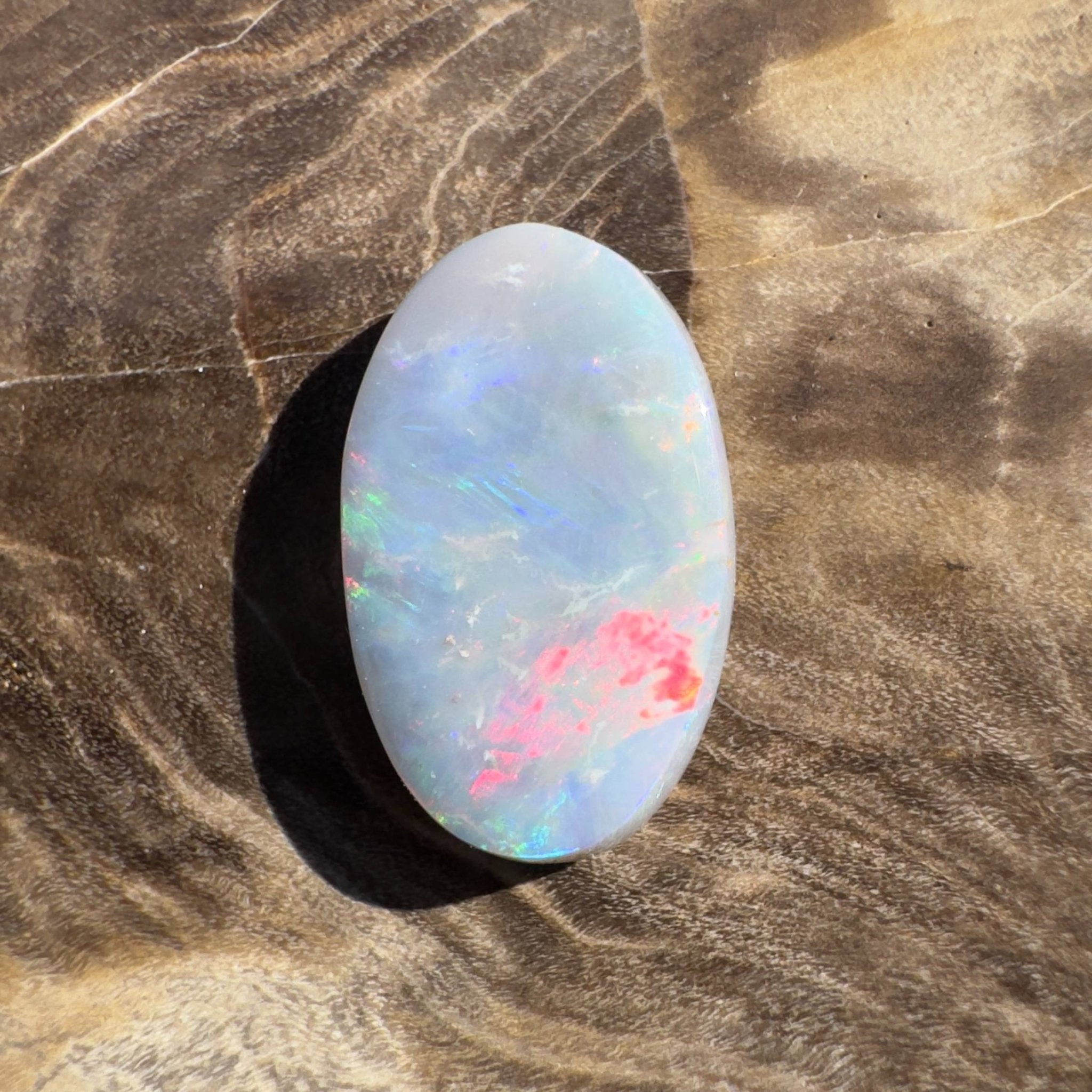 2ct Hand - cut Solid Lightning Ridge Semi Black Opal