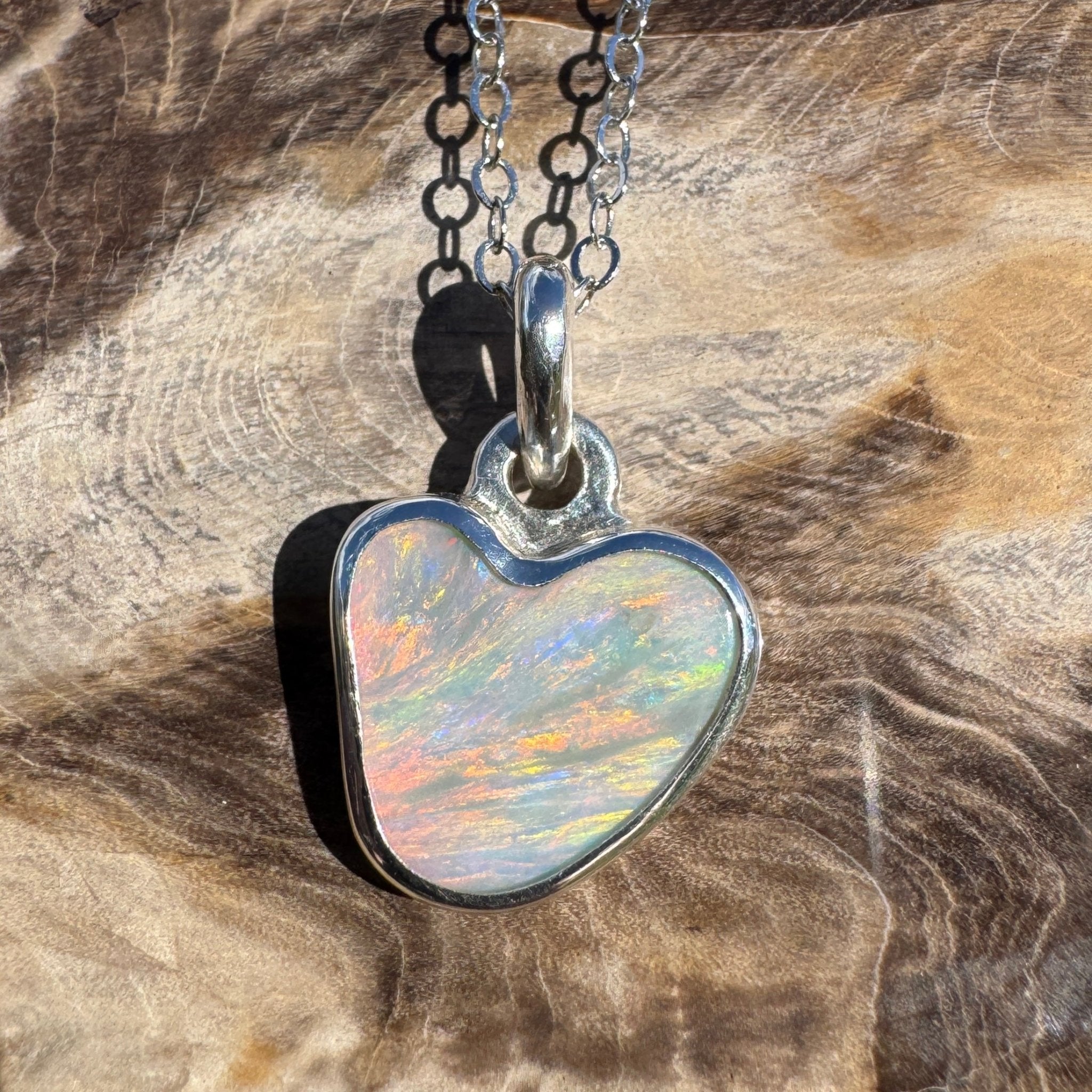 2ct Lightning Ridge Opal Pendant Necklace ~ 'Millaa Millaa Magic' | 925 Sterling Silver | Solid Australian Opal