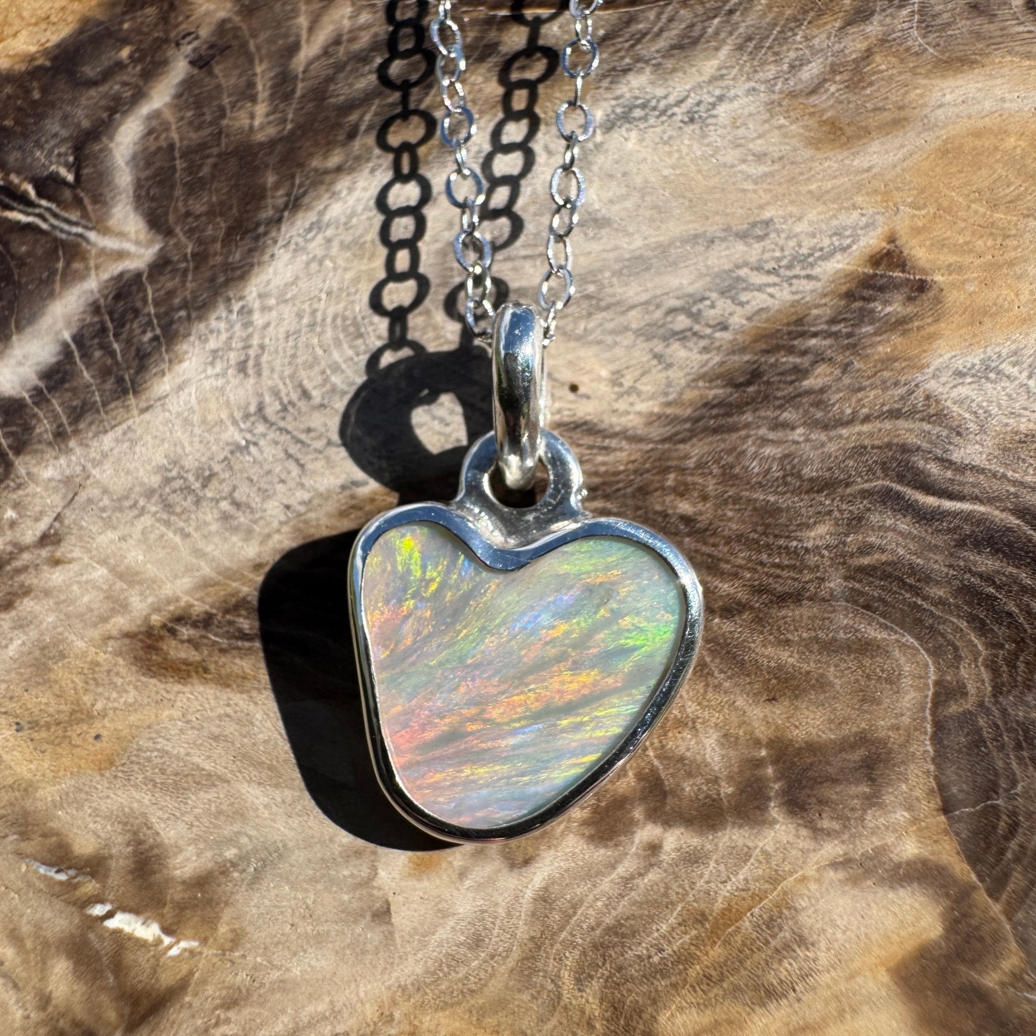 2ct Lightning Ridge Opal Pendant Necklace ~ 'Millaa Millaa Magic' | 925 Sterling Silver | Solid Australian Opal