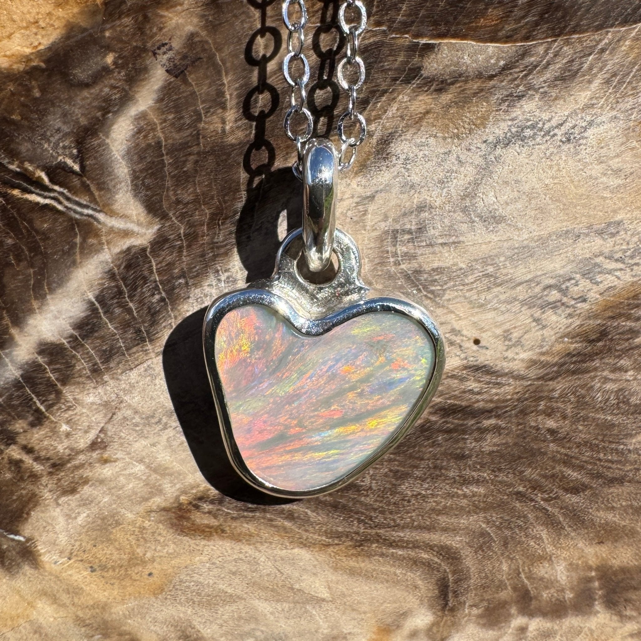 2ct Lightning Ridge Opal Pendant Necklace ~ 'Millaa Millaa Magic' | 925 Sterling Silver | Solid Australian Opal