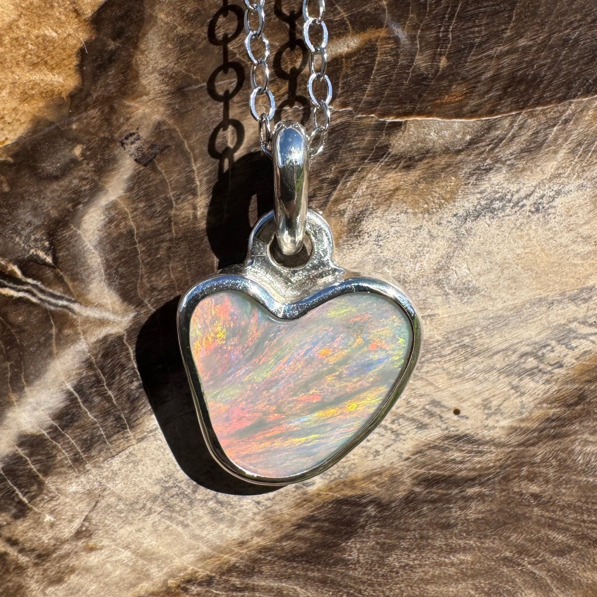 2ct Lightning Ridge Opal Pendant Necklace ~ 'Millaa Millaa Magic' | 925 Sterling Silver | Solid Australian Opal