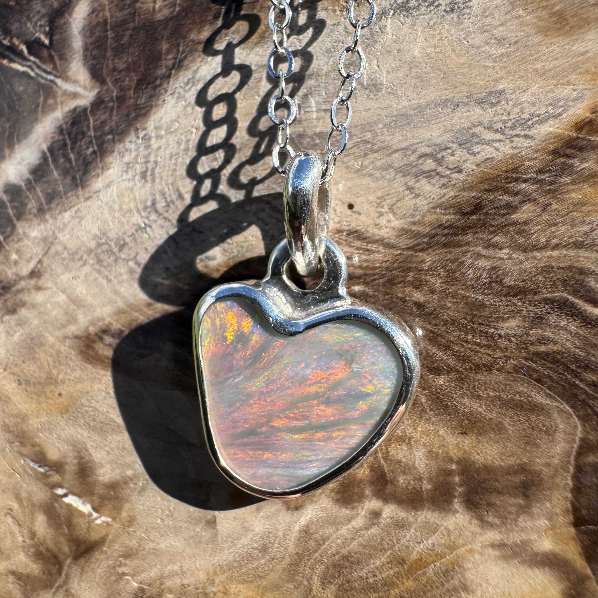 2ct Lightning Ridge Opal Pendant Necklace ~ 'Millaa Millaa Magic' | 925 Sterling Silver | Solid Australian Opal