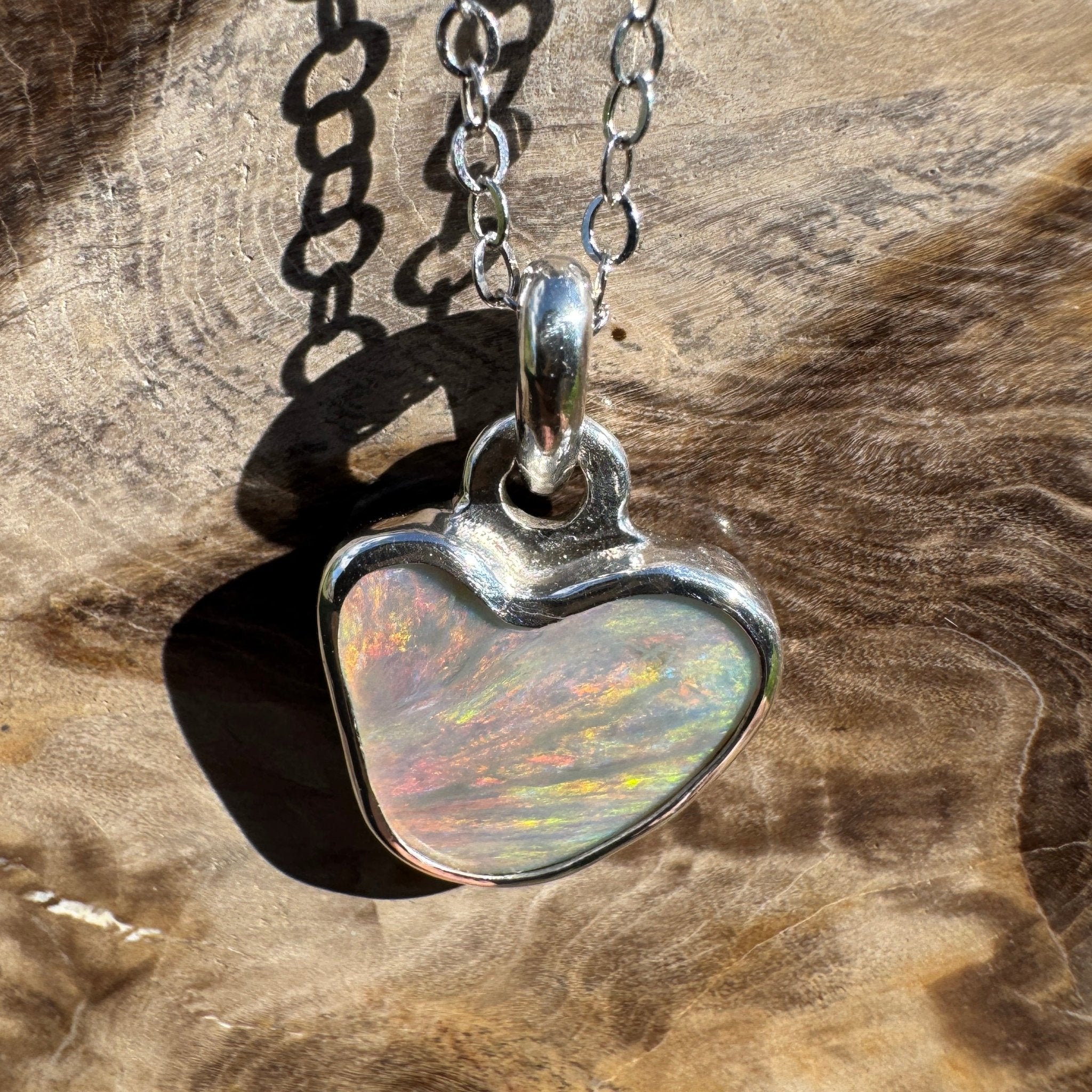 2ct Lightning Ridge Opal Pendant Necklace ~ 'Millaa Millaa Magic' | 925 Sterling Silver | Solid Australian Opal