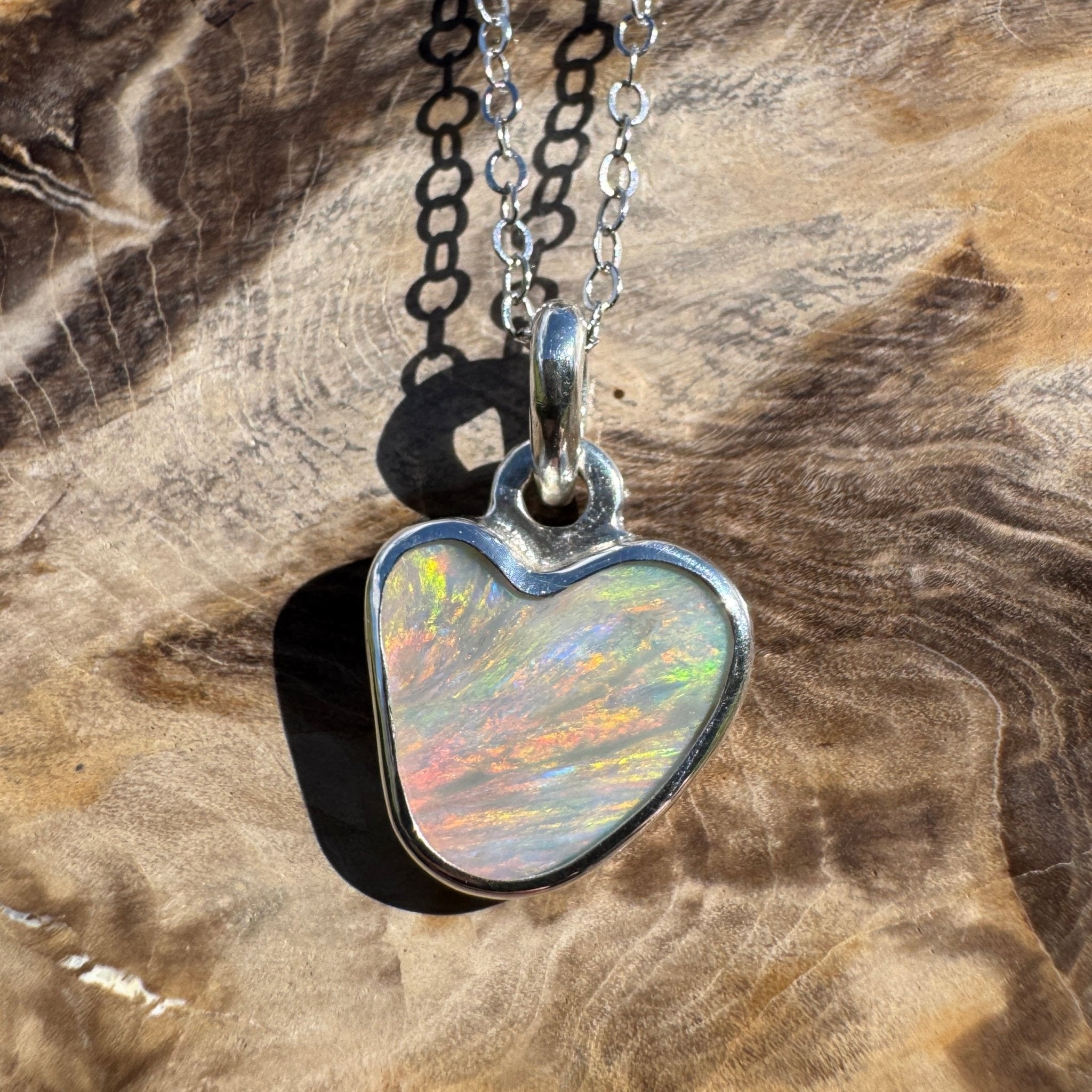 2ct Lightning Ridge Opal Pendant Necklace ~ 'Millaa Millaa Magic' | 925 Sterling Silver | Solid Australian Opal