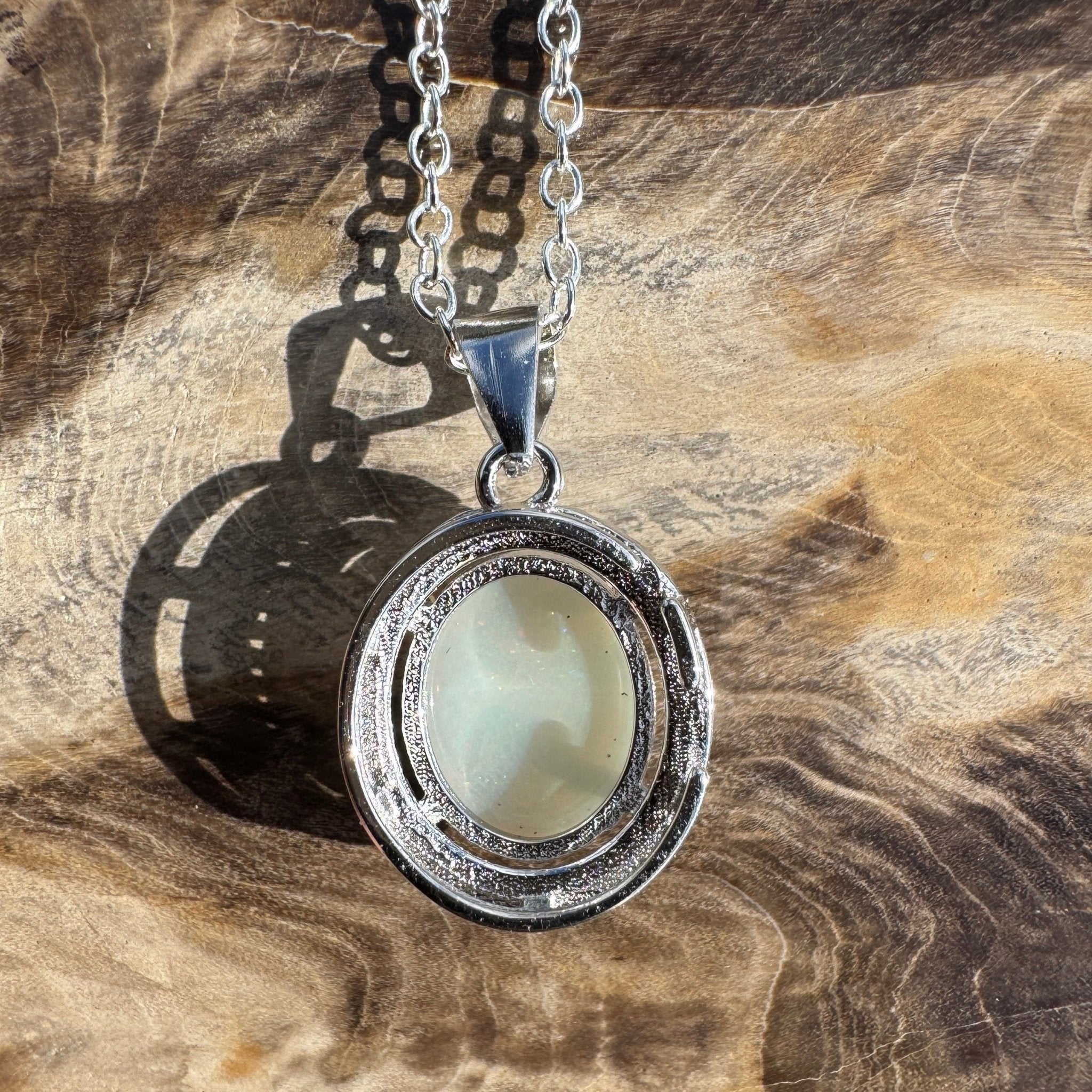 2ct Lightning Ridge Opal Pendant Necklace ~ 'Mulga Shimmer' | 925 Sterling Silver | Solid Australian Opal