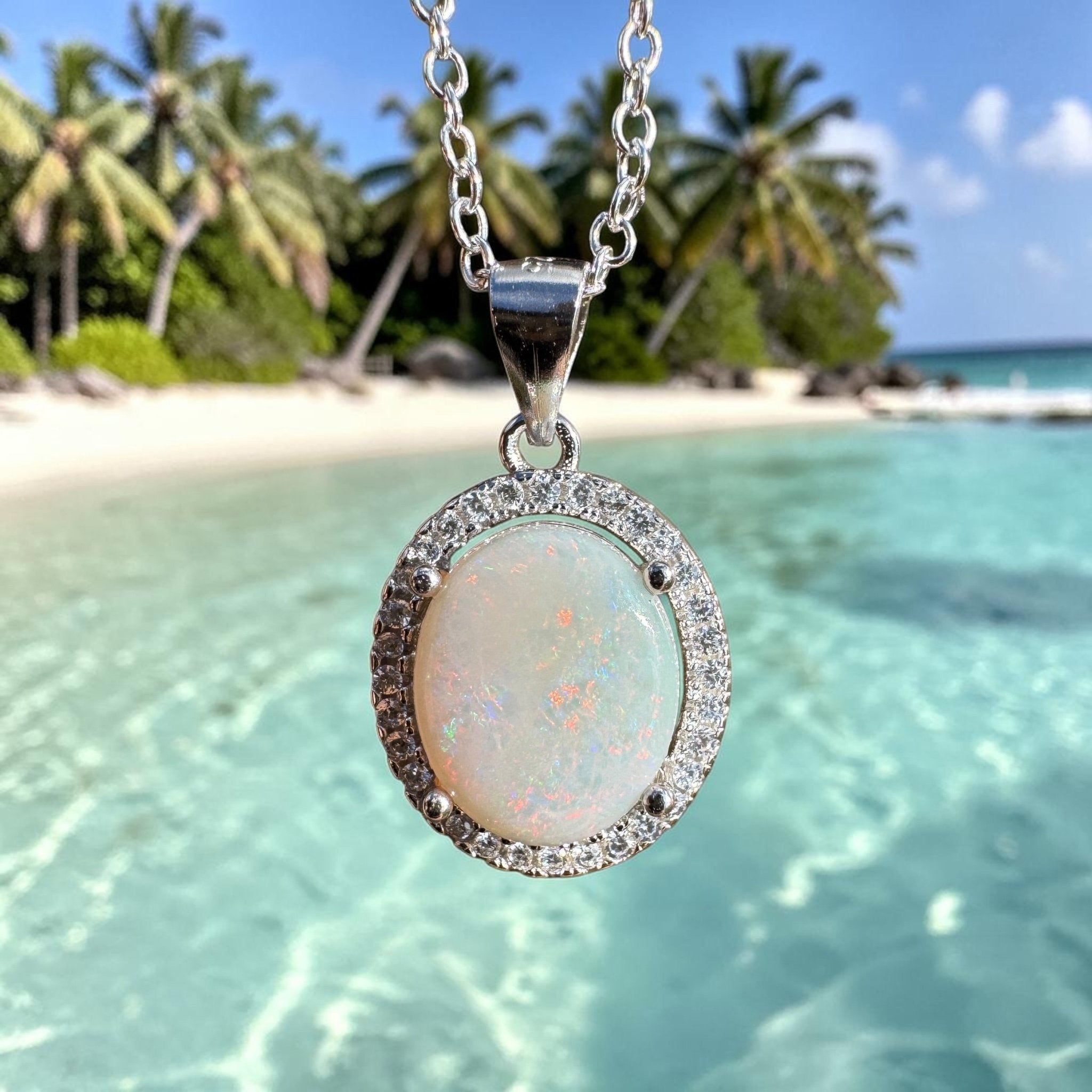 2ct Lightning Ridge Opal Pendant Necklace ~ 'Mulga Shimmer' | 925 Sterling Silver | Solid Australian Opal