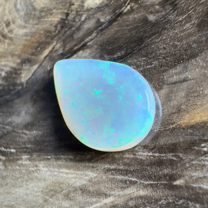 Iridescent opal gemstone.
