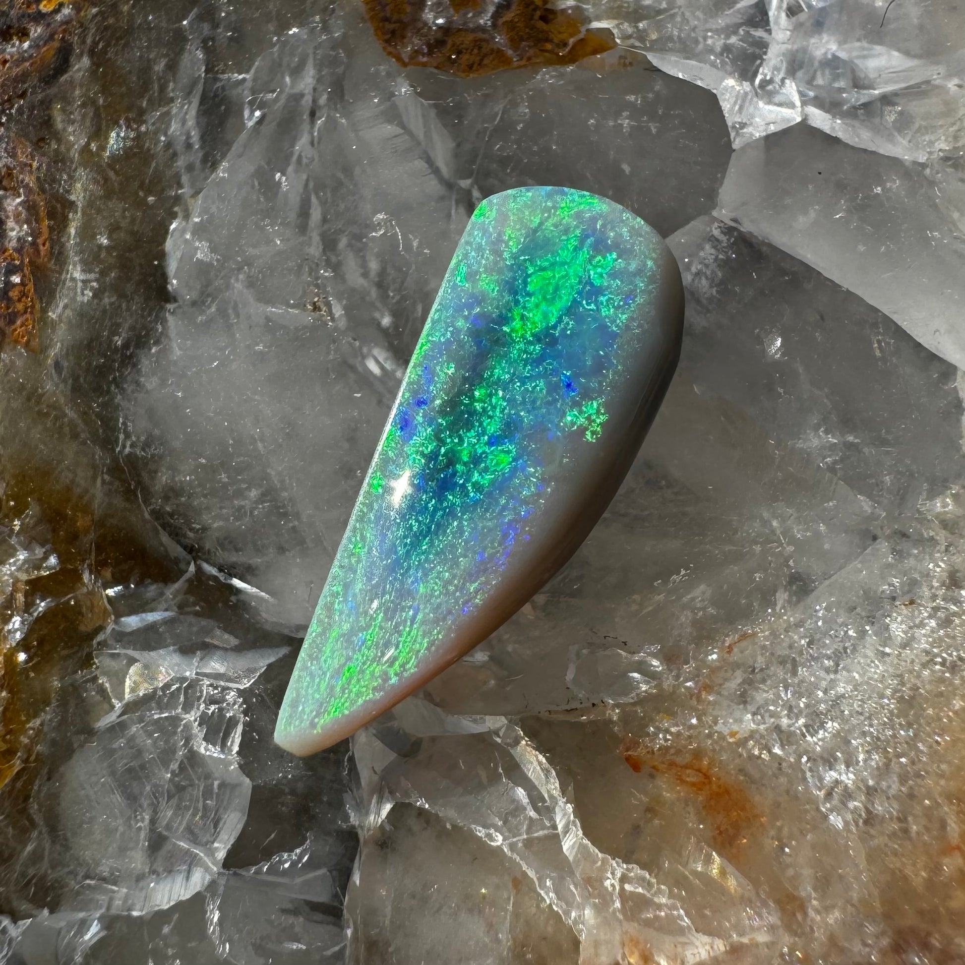 Lightning Ridge Semi-Black Opal 2.1carat Solid Hand-Cut Luxury - Iona Opal Australia