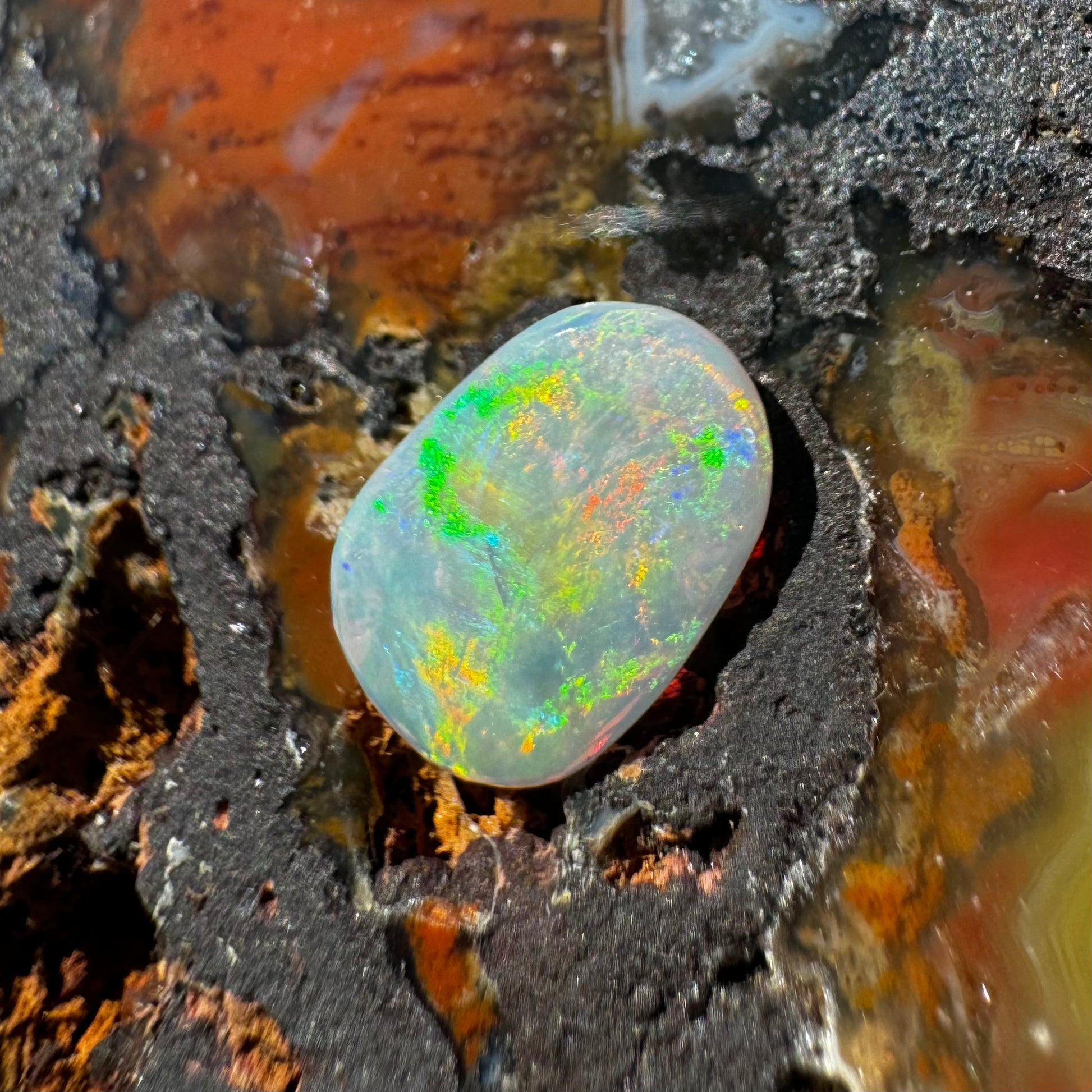 Coober Pedy Opal 1.3carat Solid Hand-Cut - Iona Opal Australia