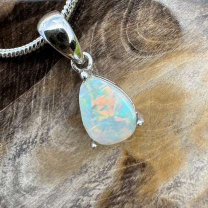 'Desert Radiance' ~ Handcrafted 1.5ct Solid Lightning Ridge Opal Sterling Silver Pendant Necklace - Iona Opal Australia