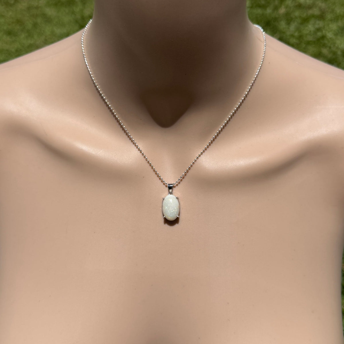 3.6ct Coober Pedy Opal Pendant Necklace ~ 'Walyunga Glow' | 925 Sterling Silver | Solid Australian Opal