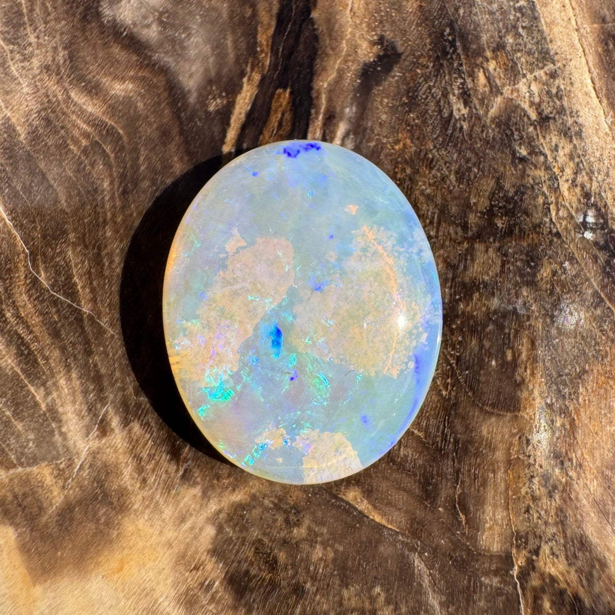3.7ct Lightning Ridge Crystal Opal | Solid Australian Opal | Hand-Cut