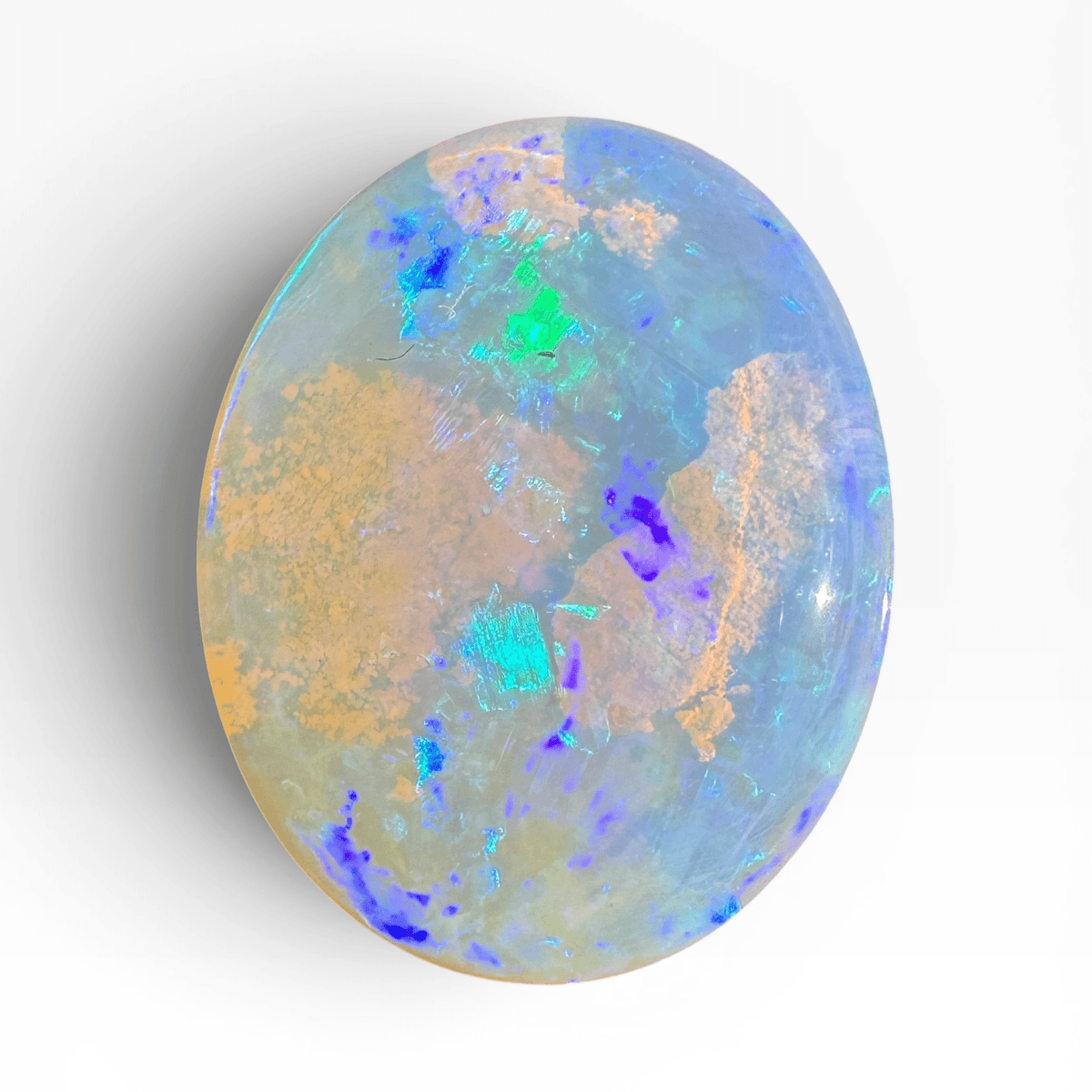 3.7ct Lightning Ridge Crystal Opal | Solid Australian Opal | Hand-Cut