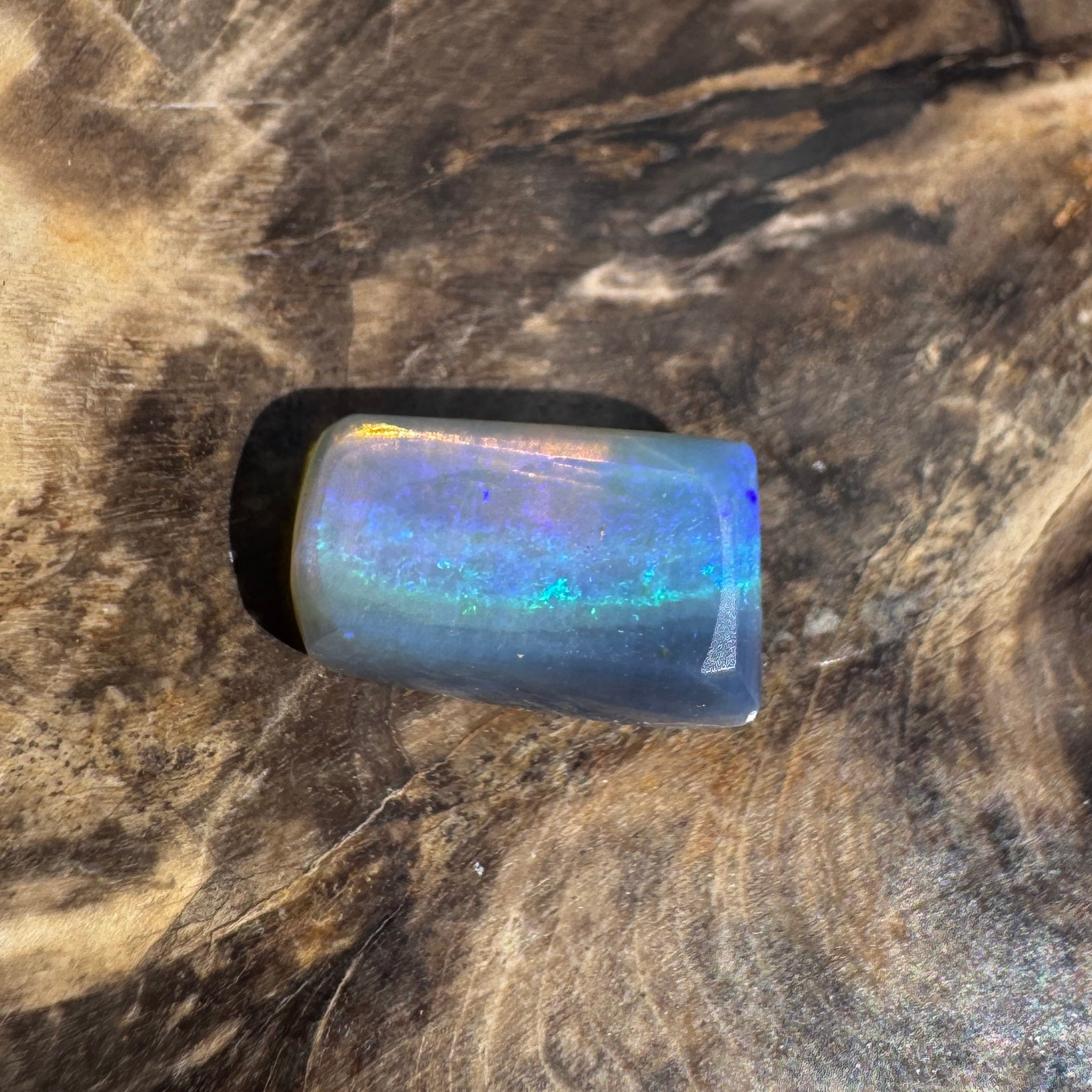 3.7ct Lightning Ridge Freeform Opal | Solid Australian Opal | Hand-Cut