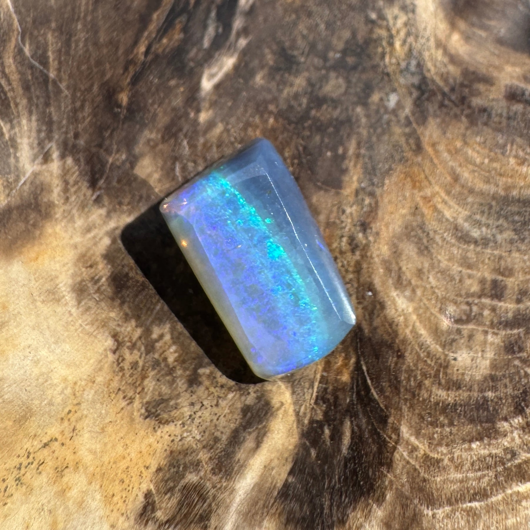 3.7ct Lightning Ridge Freeform Opal | Solid Australian Opal | Hand-Cut