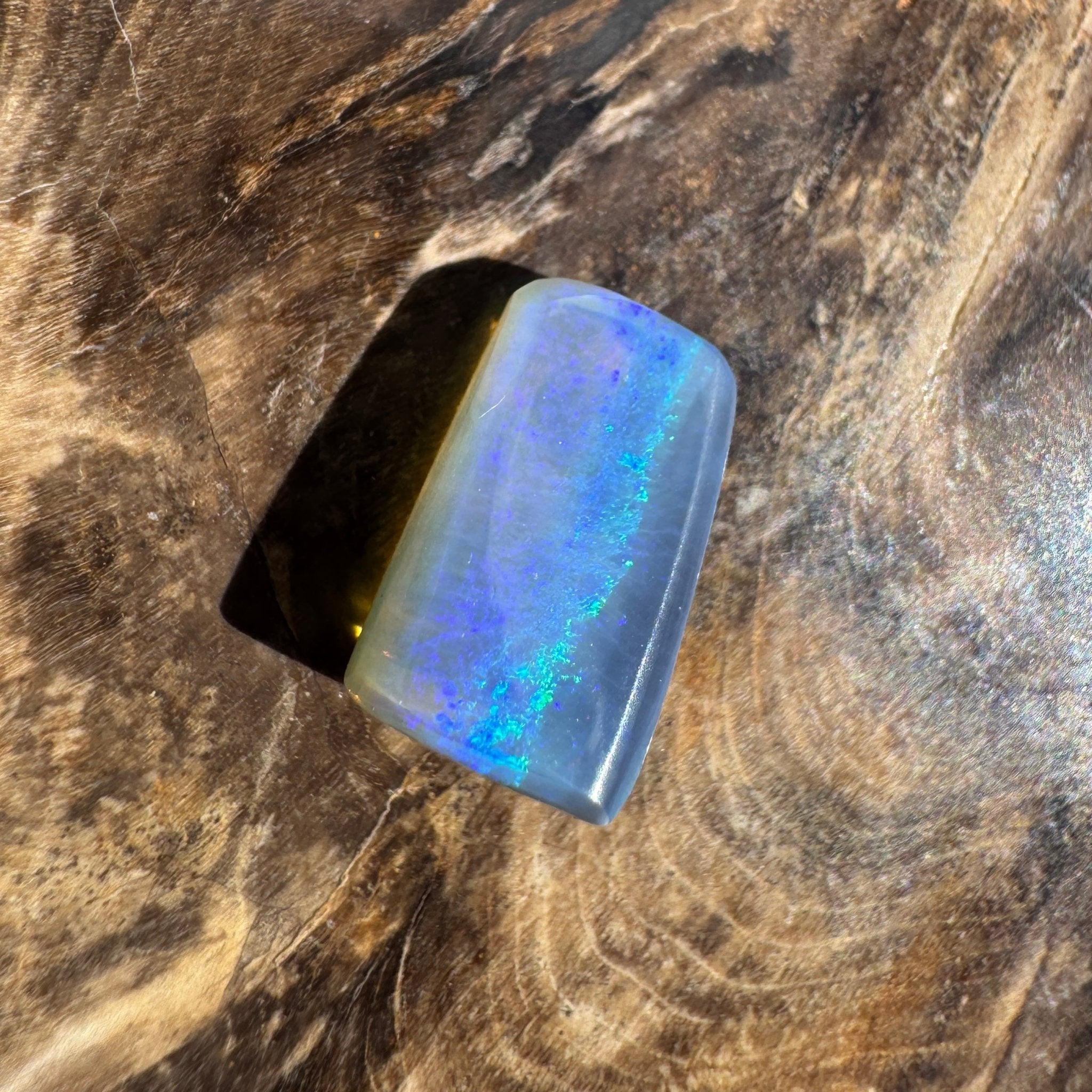 3.7ct Lightning Ridge Freeform Opal | Solid Australian Opal | Hand-Cut