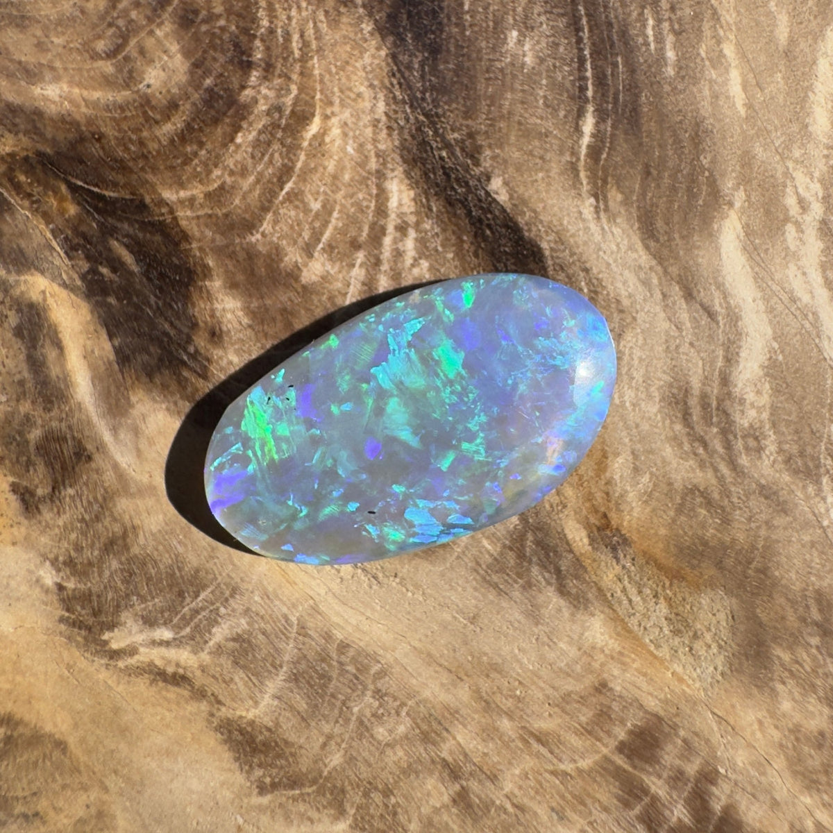 3.7ct Lightning Ridge Semi Black Opal | Solid Australian Opal | Hand-Cut