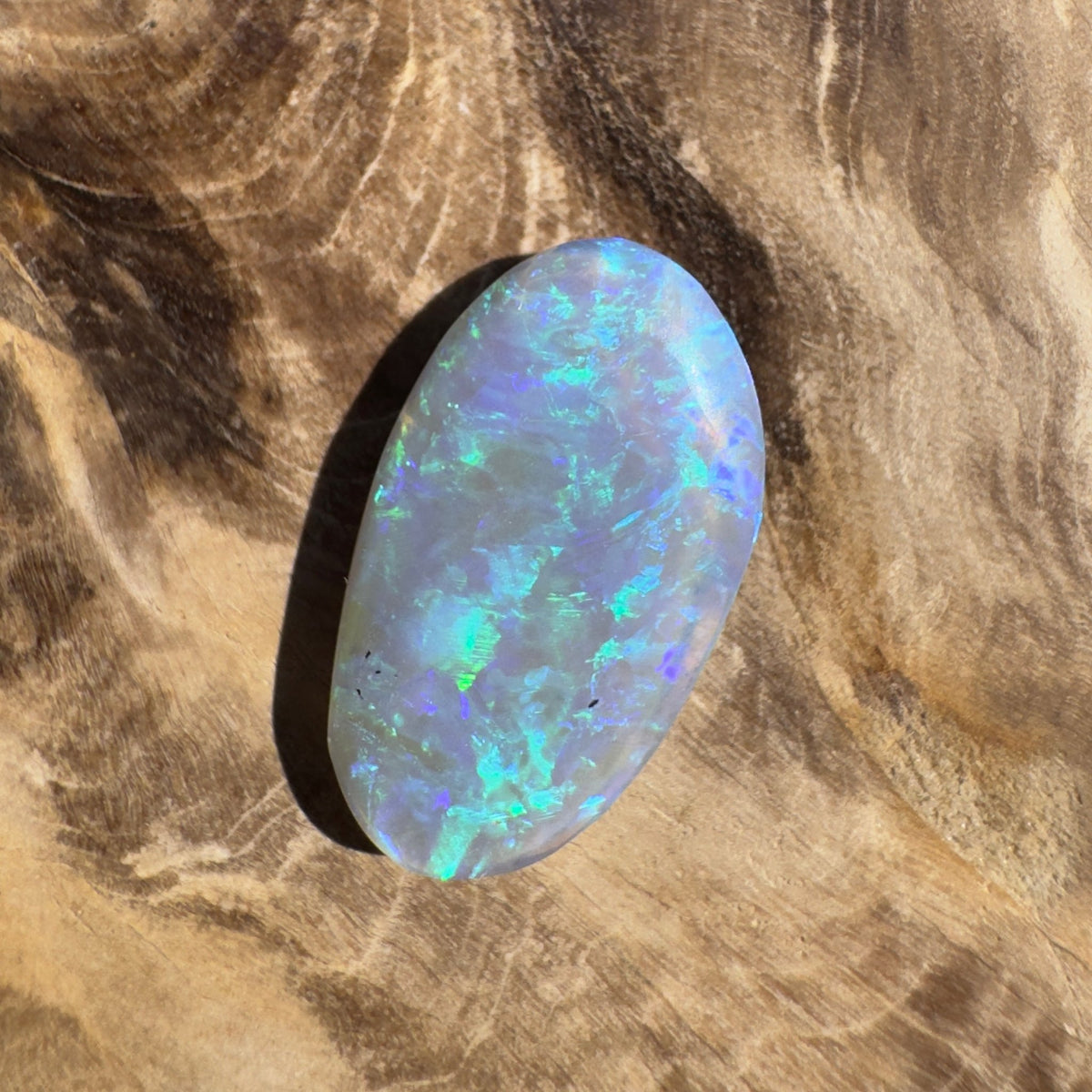 3.7ct Lightning Ridge Semi Black Opal | Solid Australian Opal | Hand-Cut