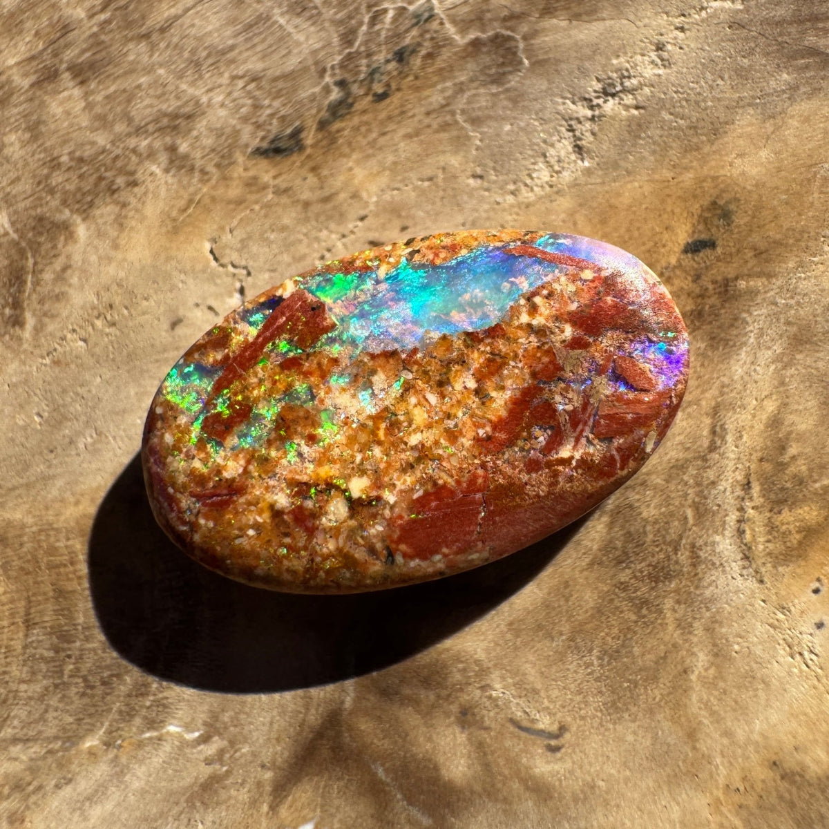 3.8ct Queensland Boulder Opal | Solid Australian Opal | Hand-Cut