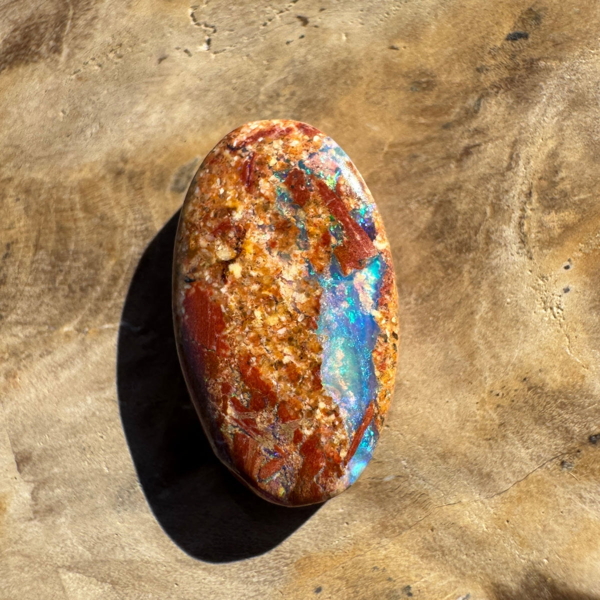3.8ct Queensland Boulder Opal | Solid Australian Opal | Hand-Cut