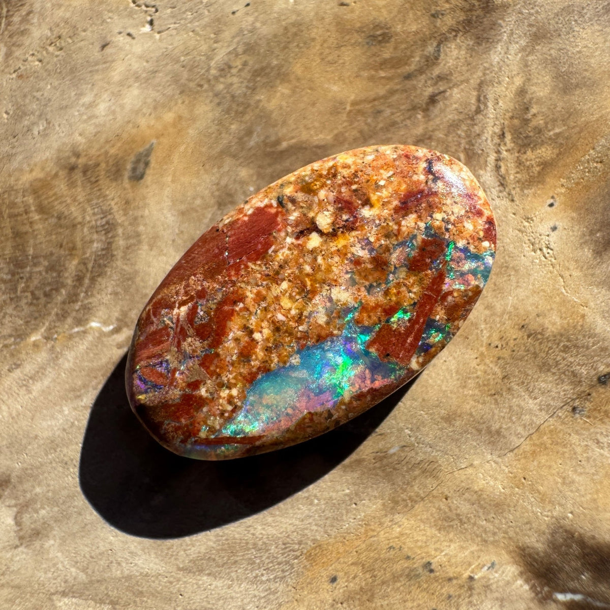 3.8ct Queensland Boulder Opal | Solid Australian Opal | Hand-Cut
