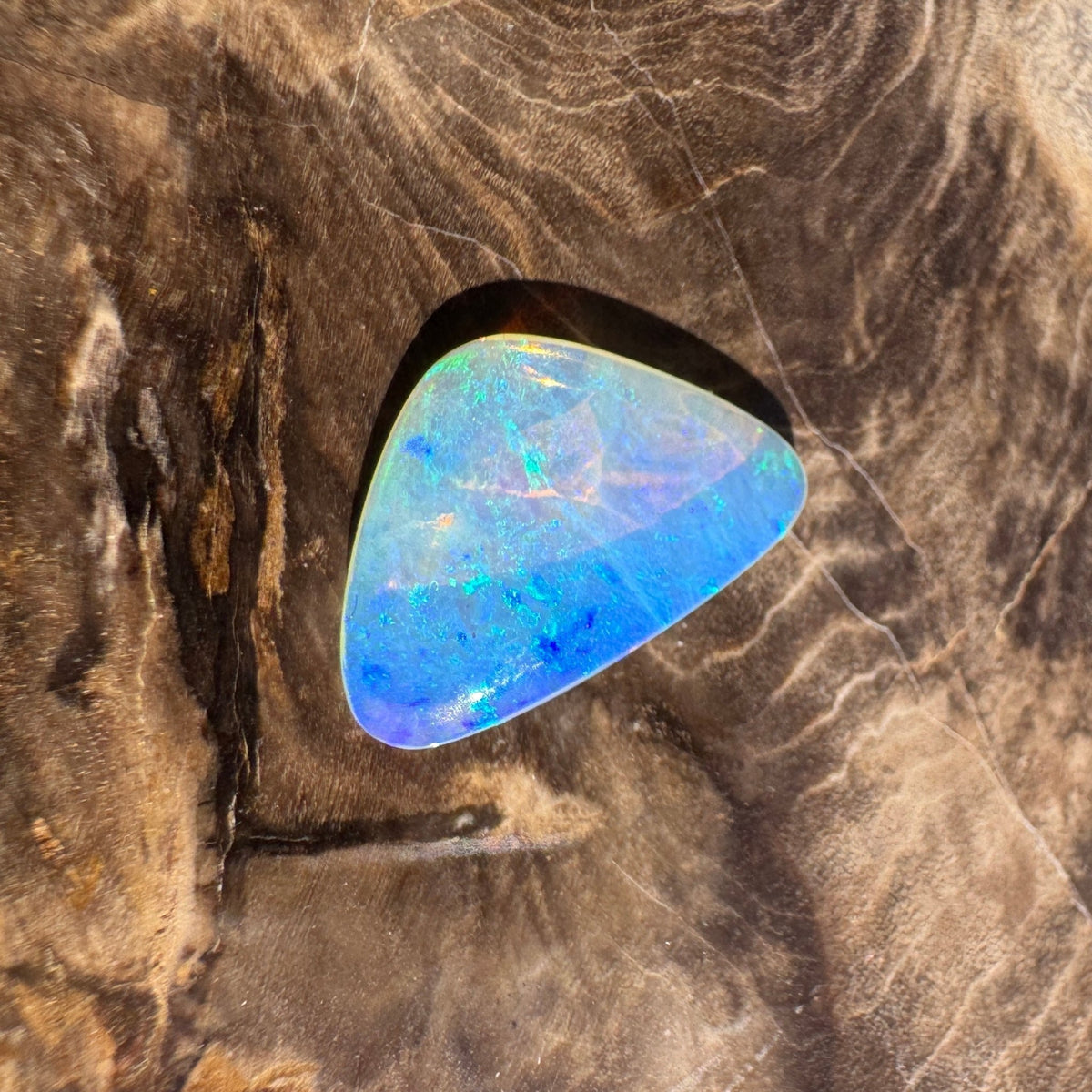 3.9ct Coober Pedy Crystal Opal | Solid Australian Opal | Hand-Cut