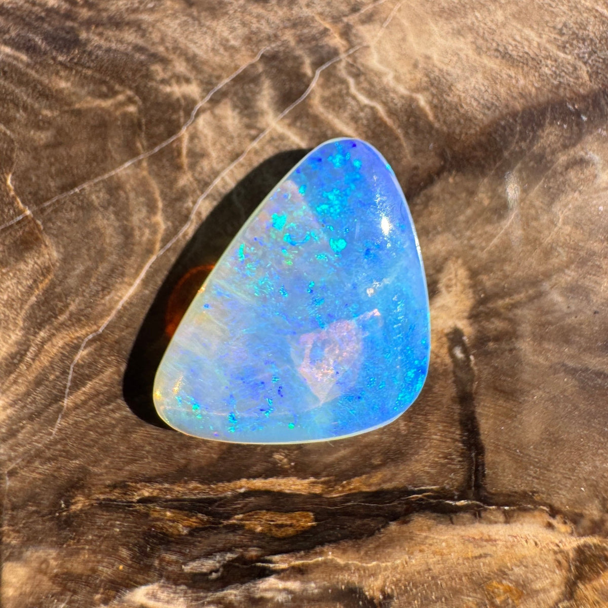 3.9ct Coober Pedy Crystal Opal | Solid Australian Opal | Hand-Cut