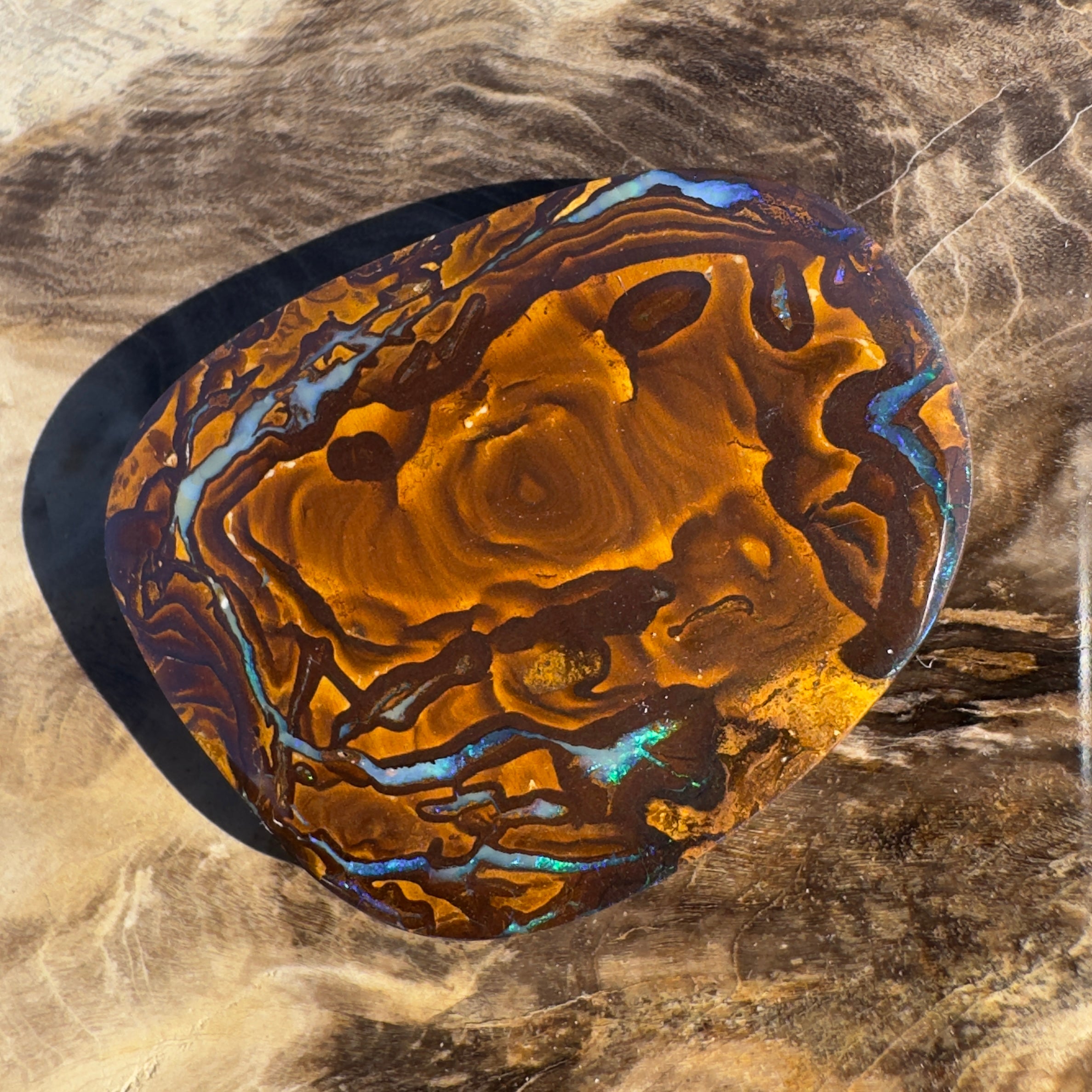 53ct Queensland Boulder Opal | Solid Australian Opal | Hand-Cut