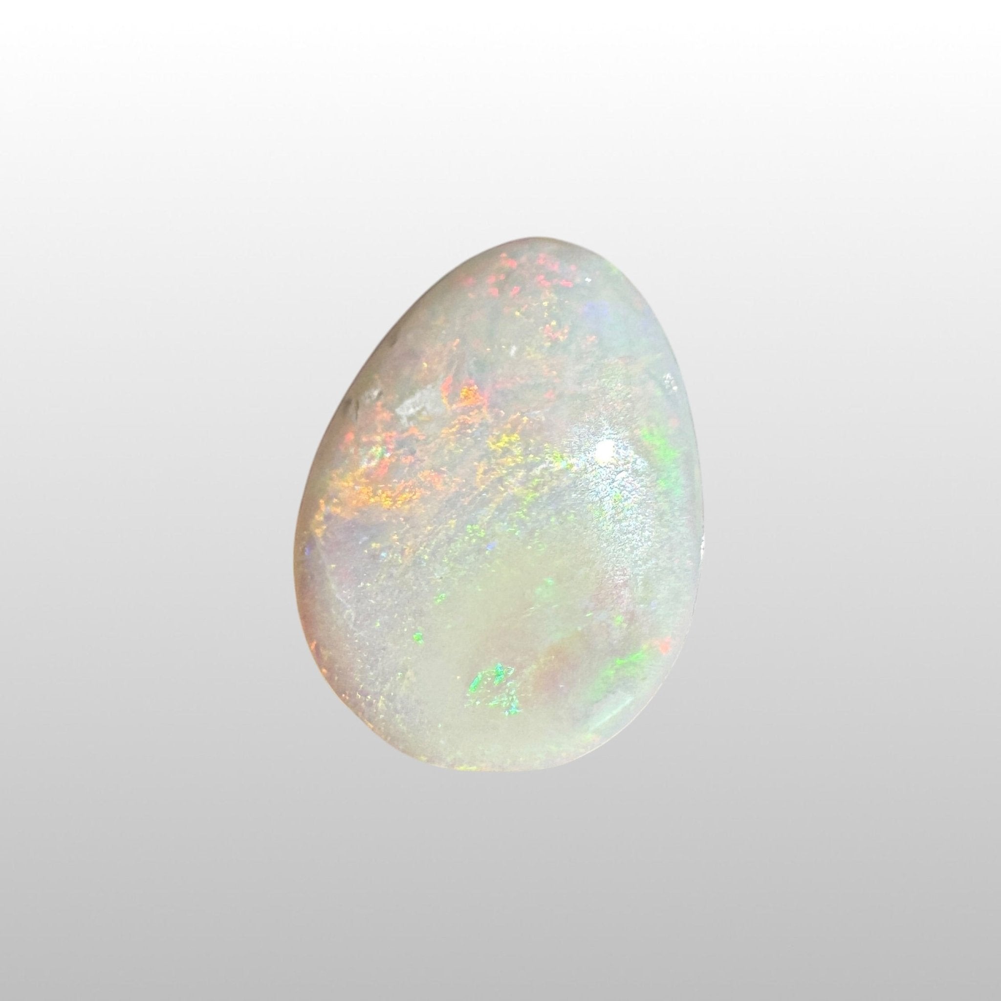 3ct Coober Pedy Pear Opal | Solid Australian Opal | Hand-Cut