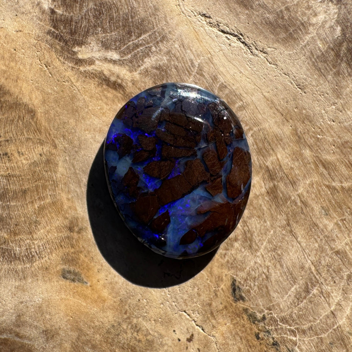 3ct Queensland Boulder Opal | Solid Australian Opal | Hand-Cut