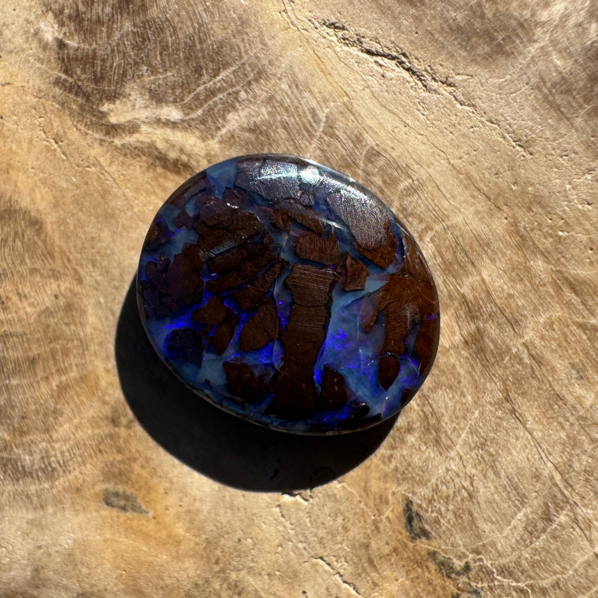 3ct Queensland Boulder Opal | Solid Australian Opal | Hand-Cut