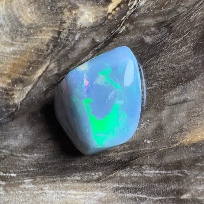 Iridescent blue opal.