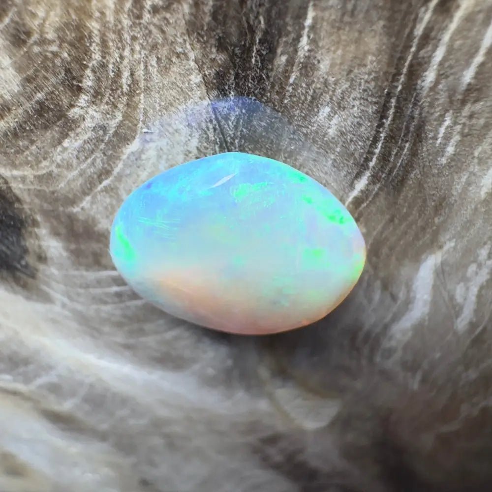 4.0ct Hand - Cut Solid Lightning Ridge Semi Black Opal