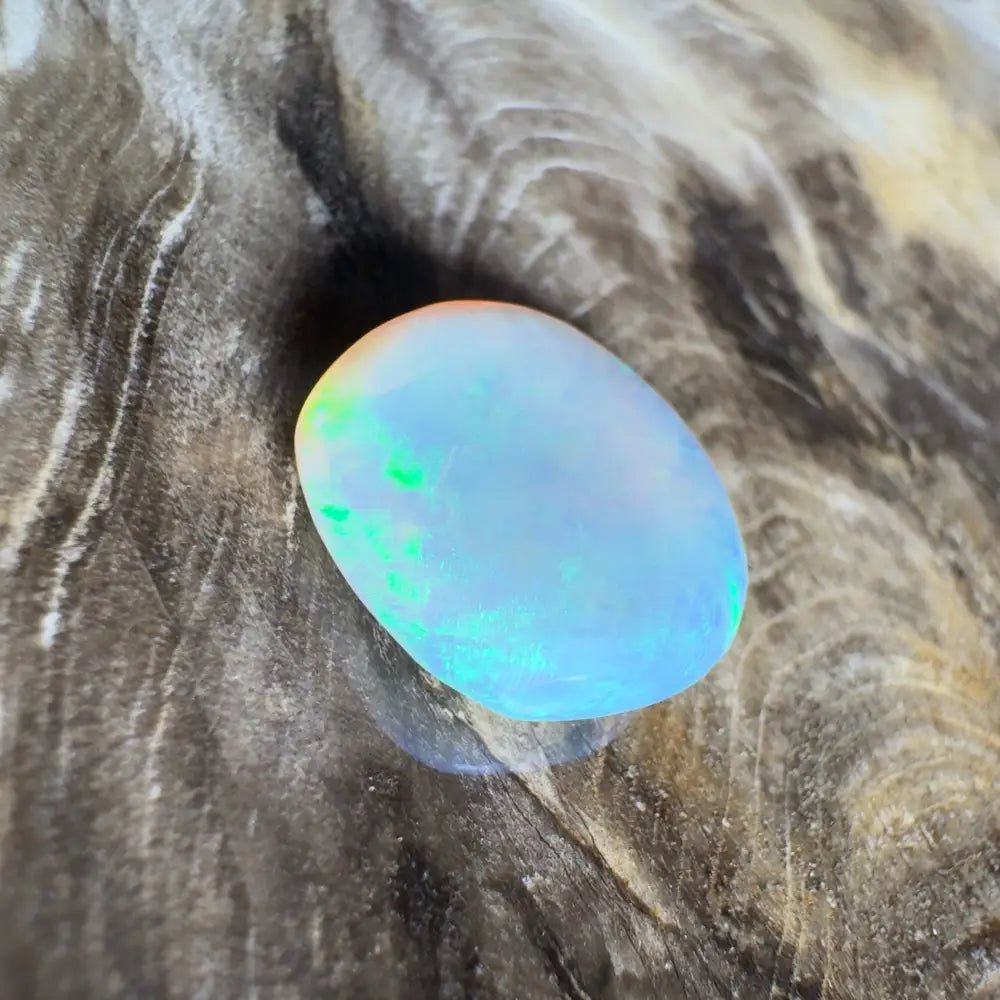 4.0ct Hand - Cut Solid Lightning Ridge Semi Black Opal
