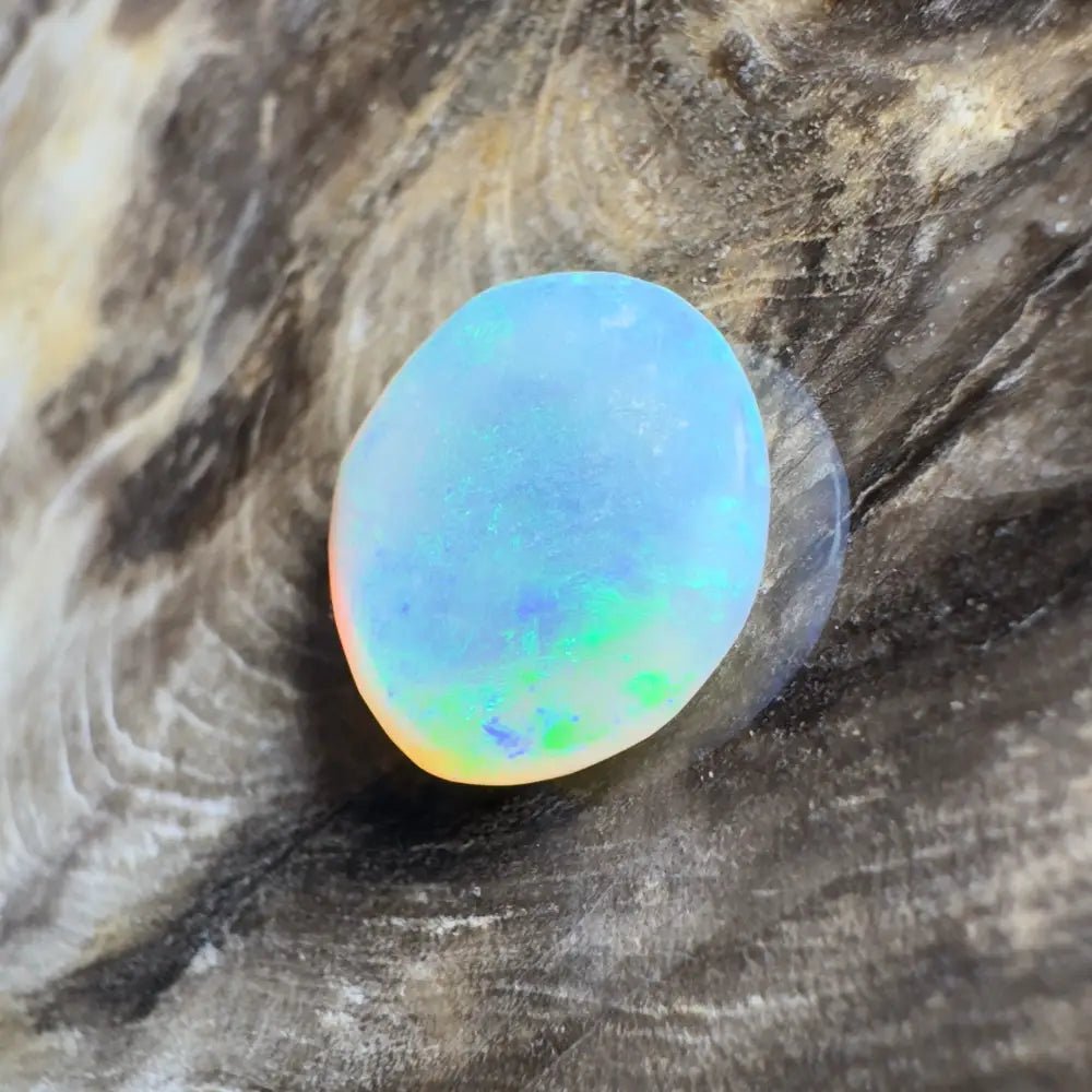 4.0ct Hand - Cut Solid Lightning Ridge Semi Black Opal