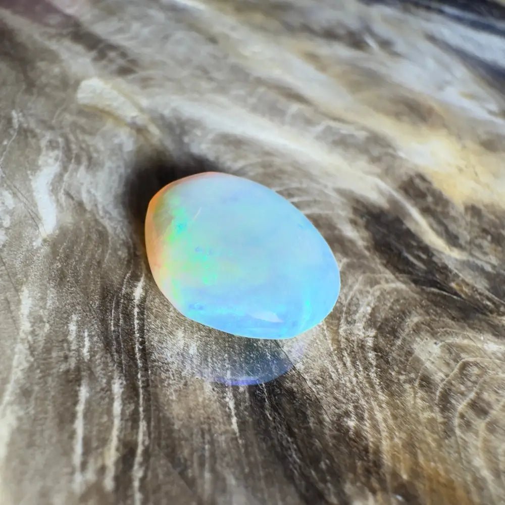 4.0ct Hand - Cut Solid Lightning Ridge Semi Black Opal