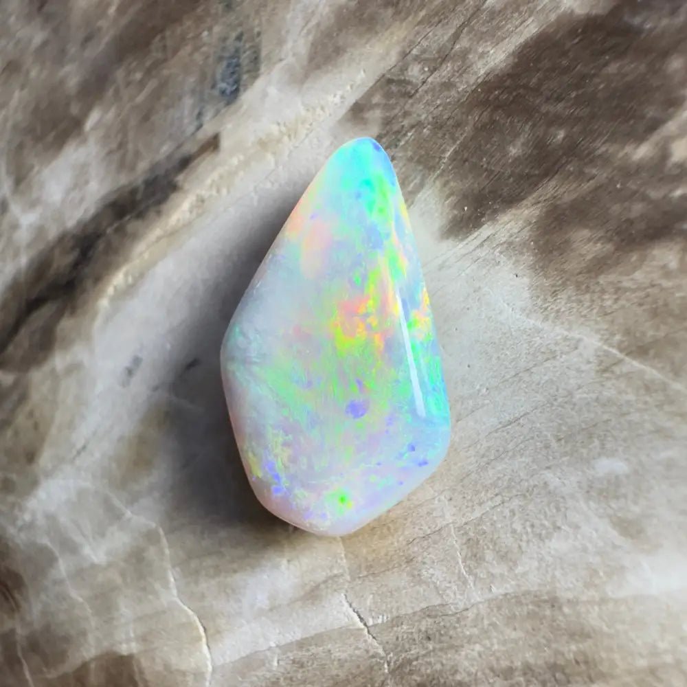 4.1ct Hand - Cut Solid Lightning Ridge Semi Black Opal